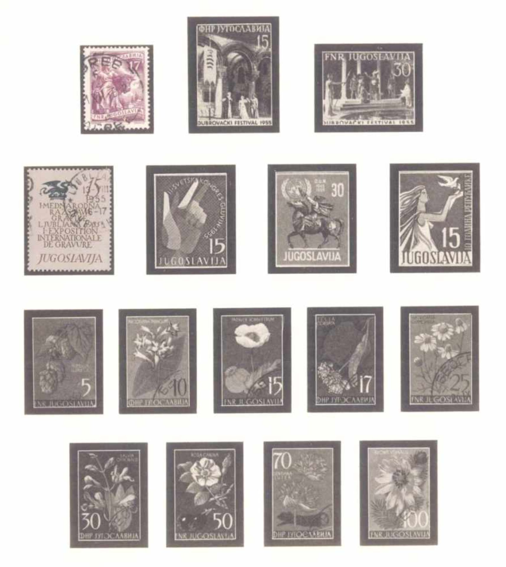 Briefmarken Nachlass9 Alben, Jugoslawien und BRD meist auf Lindner Vordruck, 3Steckalben, diese - Bild 2 aus 12