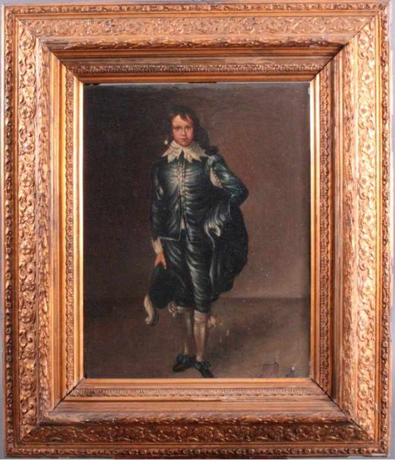 The Blue Boy, 18. Jh.. Nach Thomas Gainsborough (1727-1788)Öl auf Holz, unsigniert, gerahmt, mehrere