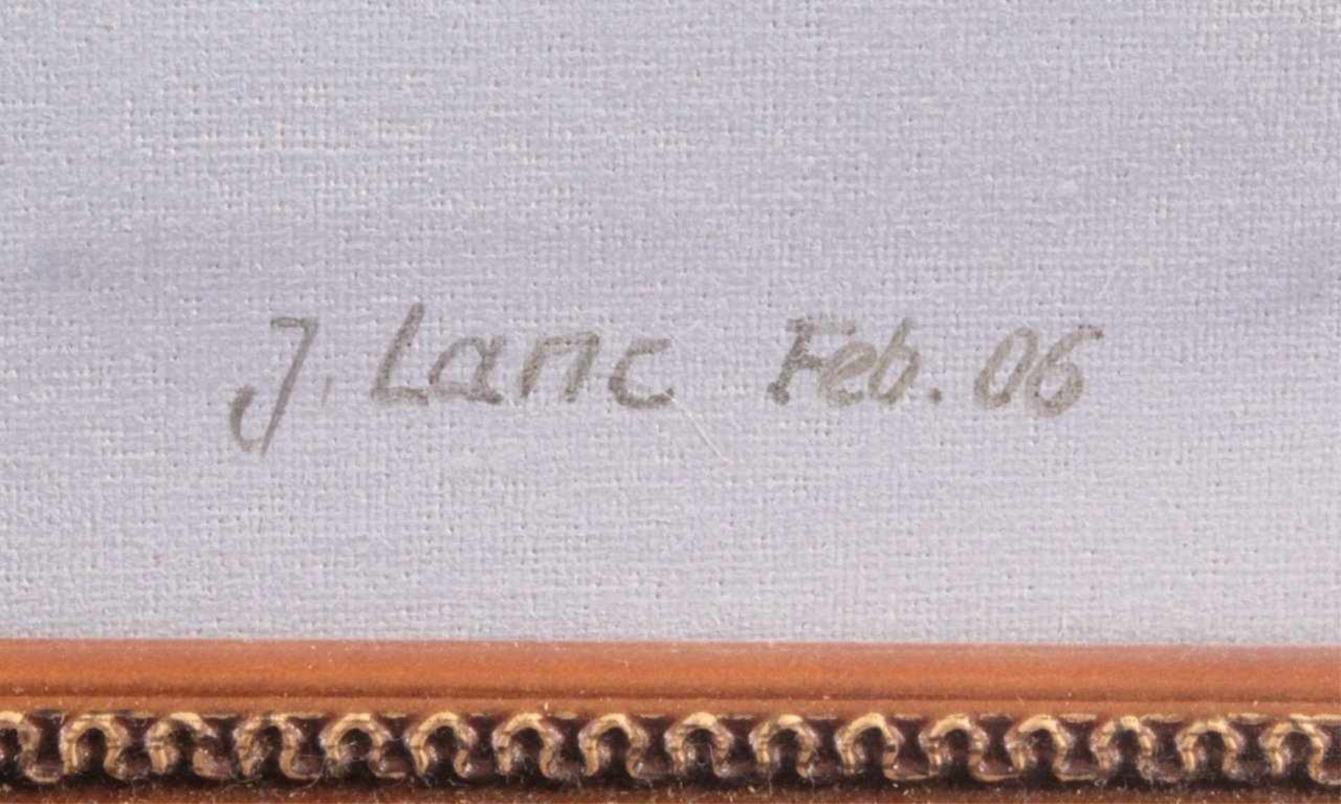 Janusz Lanc geboren 1946 in Polen, WinterlandschaftÖl auf Faserplatte, unten rechts signiert und - Bild 3 aus 4