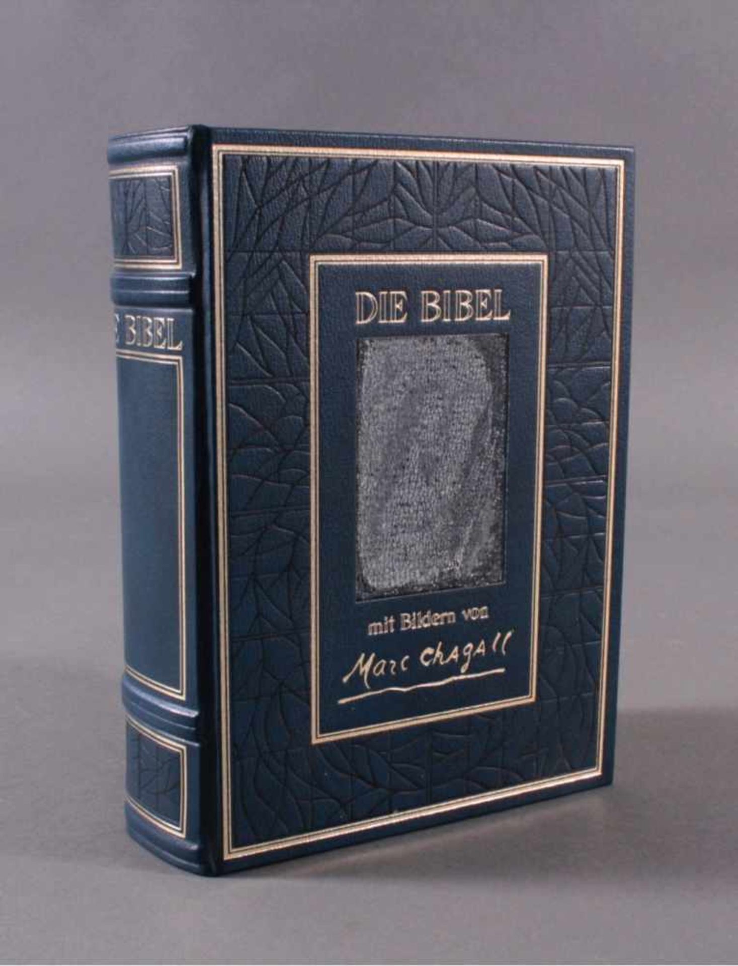 Die Bibel illustriert von Marc ChagallPattloch Verlag, 1990, Ledereinband mit Gold-,Blind-