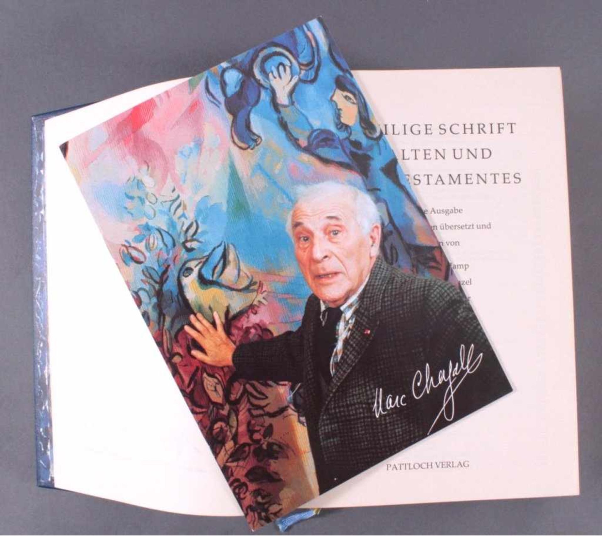 Die Bibel illustriert von Marc ChagallPattloch Verlag, 1990, Ledereinband mit Gold-,Blind- - Bild 2 aus 4