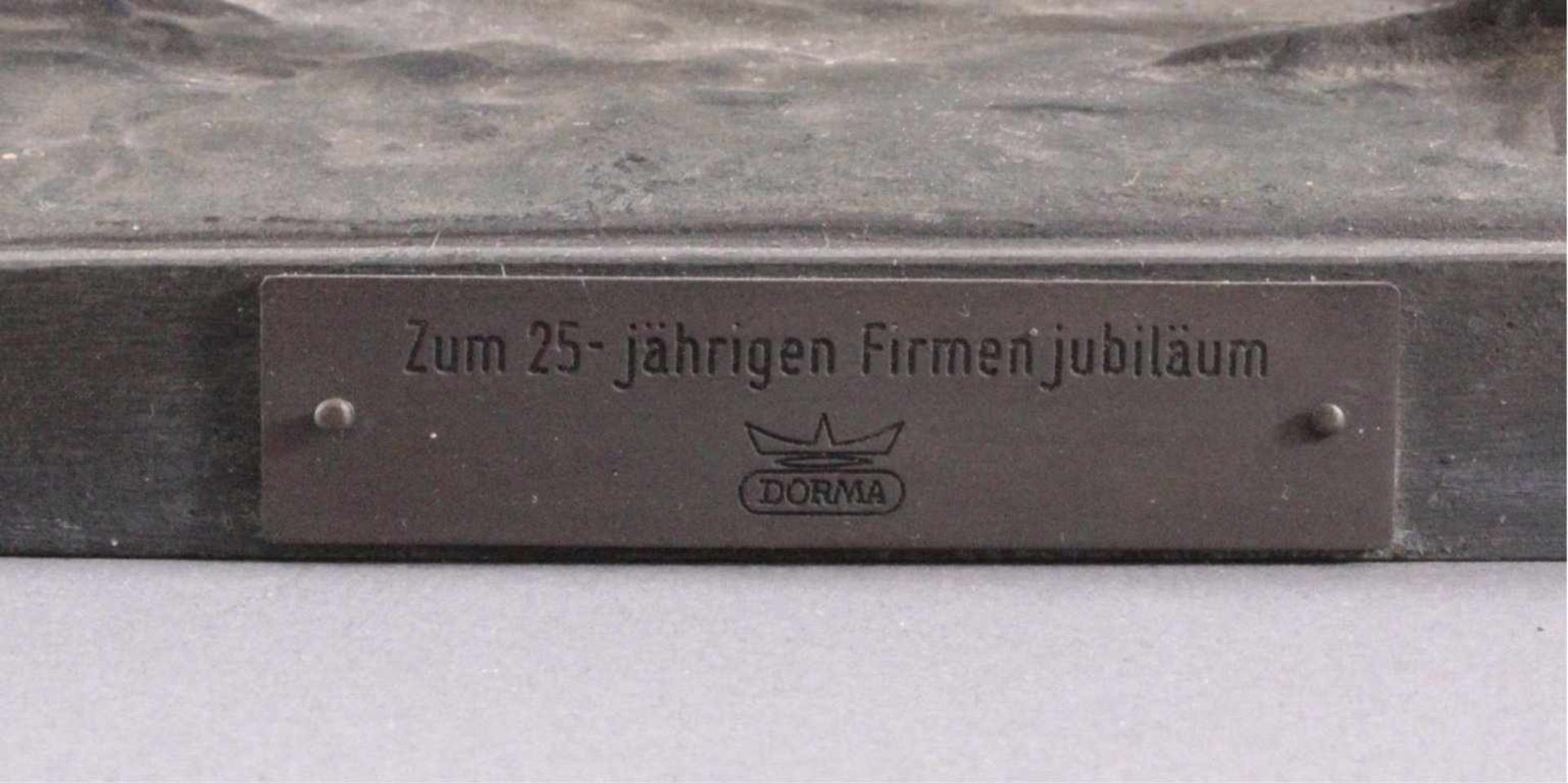 Otto Poertzel 1876-1963, FasanenpärchenBronze-Skulptur, auf der Plinte signiert, dunkle Patina,ca. - Bild 4 aus 5