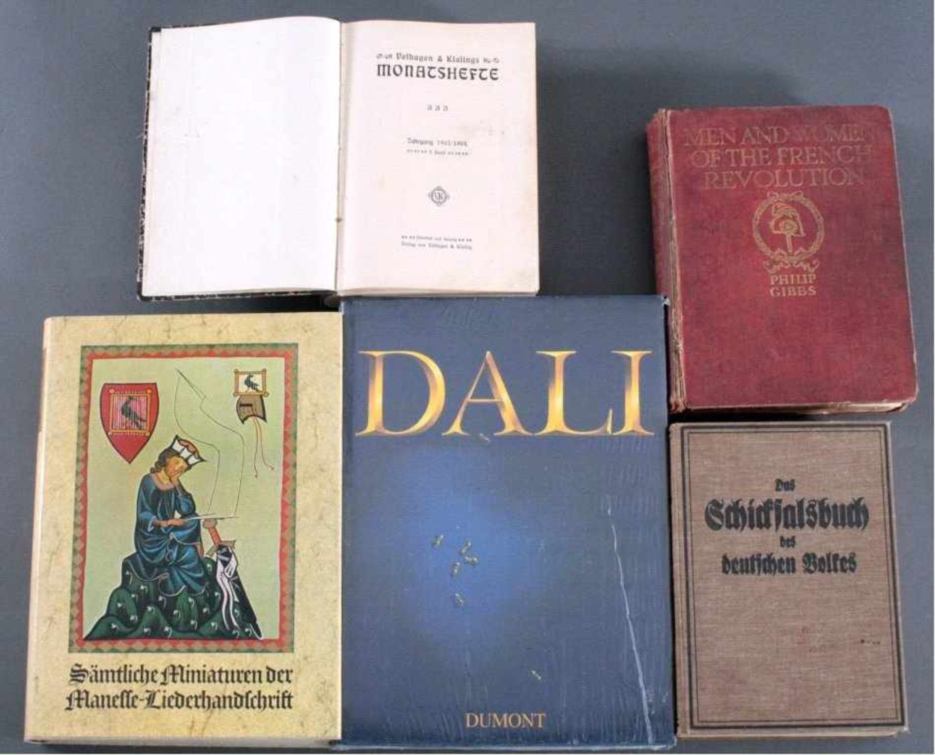 5 BücherVelhagens und Klasings Monatshefte Jahrgang 1903/1904,gebunden.Das Schicksalsbuch des