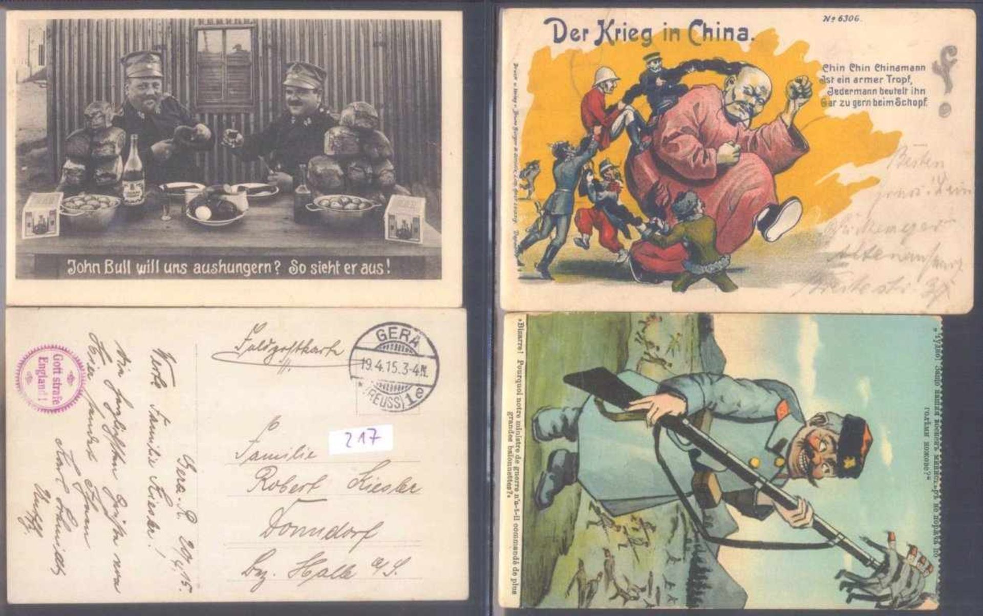 Sammlungsauflösung, Feldpost des ersten WeltkriegesTolle Ausstellungssammlung, die sowohl zur - Image 11 of 11