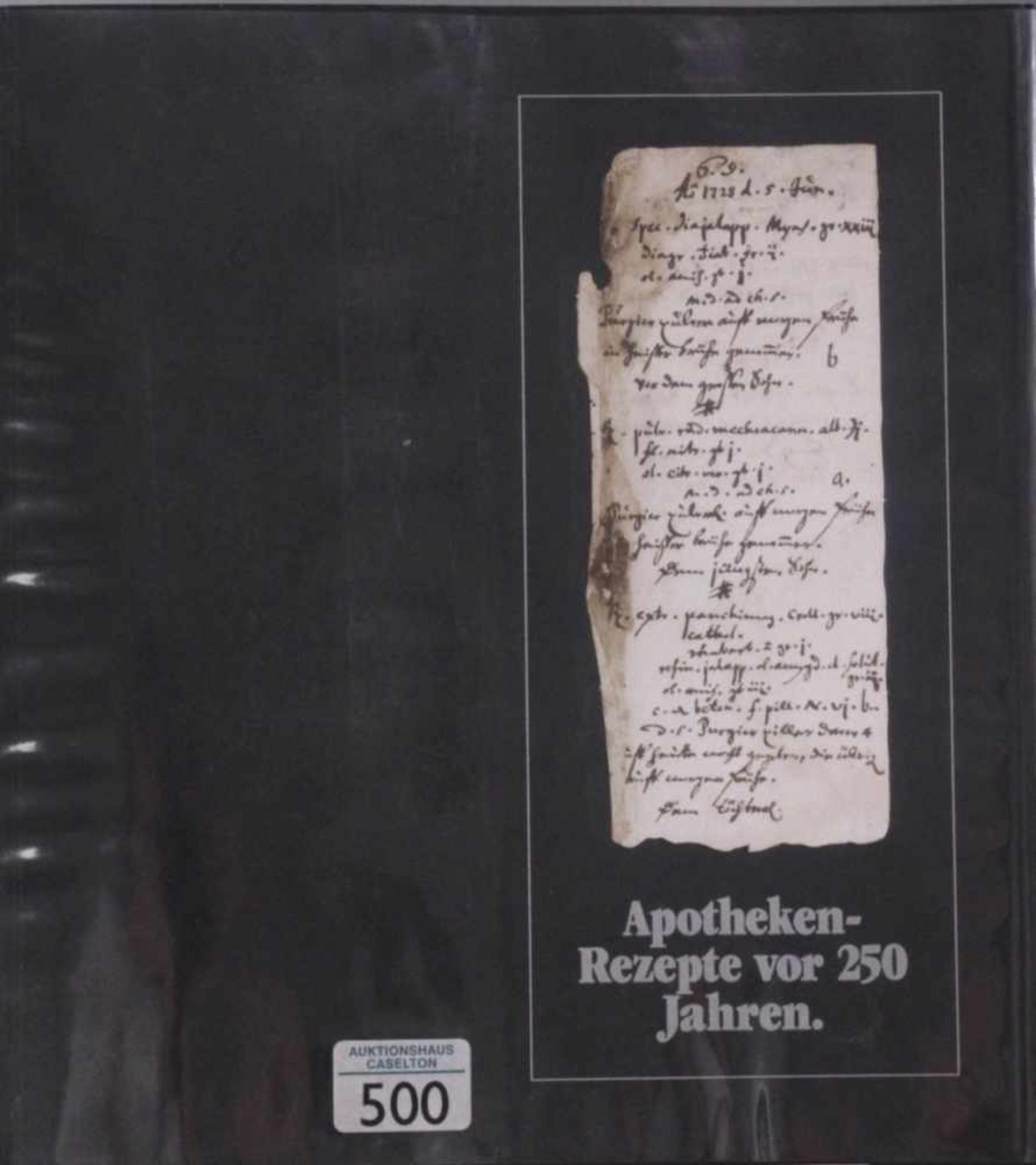 Konvolut Grafik und Apotheken Rezepte v. 250 Jahren2 Holzschnitte handkoloriert von 1550.1 - Image 9 of 9