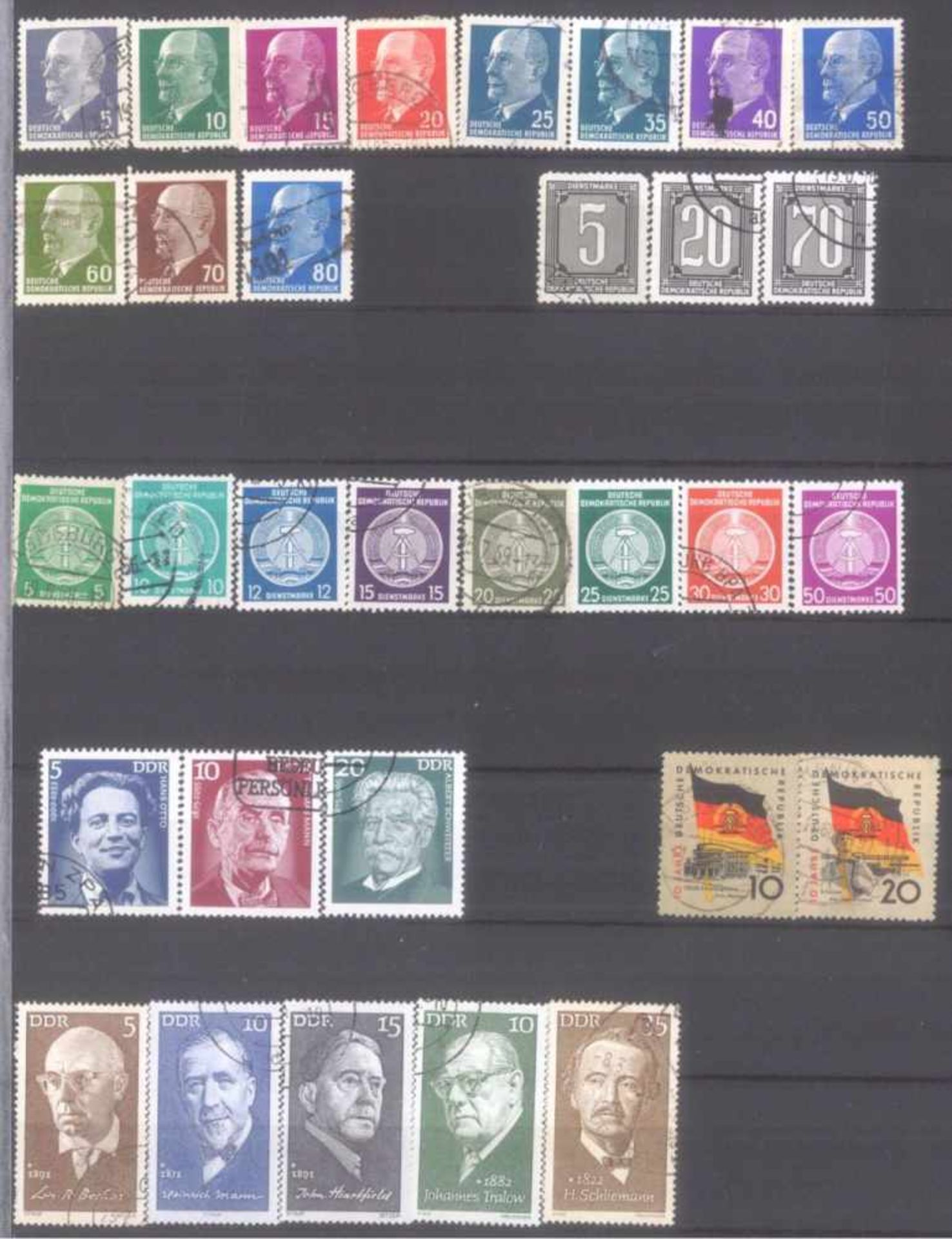 Kleiner Briefmarkennachlass, Bund, DDR, Berlin4 Alben, auch ein wenig Deutsches Reich.Wenig - Image 7 of 15