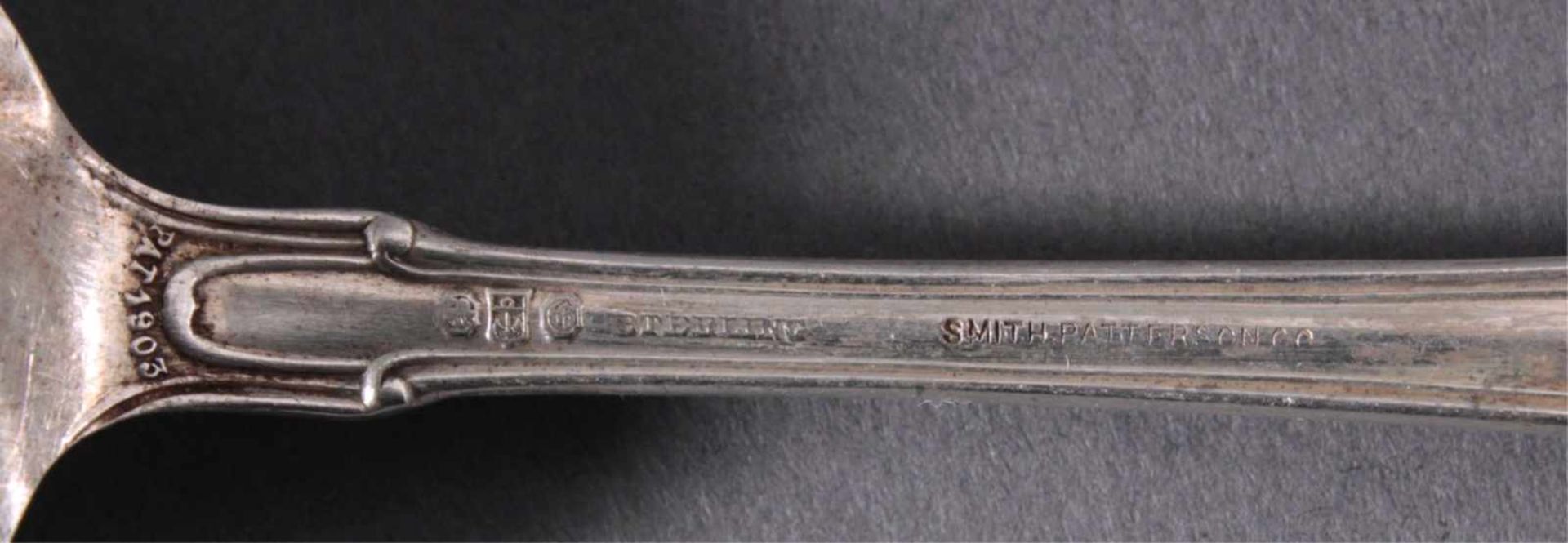 Antikes Silberbesteck, um 1900. Stieff/RosendekorUSA/Baltimore, 925 Sterling Silber. - Bild 6 aus 6