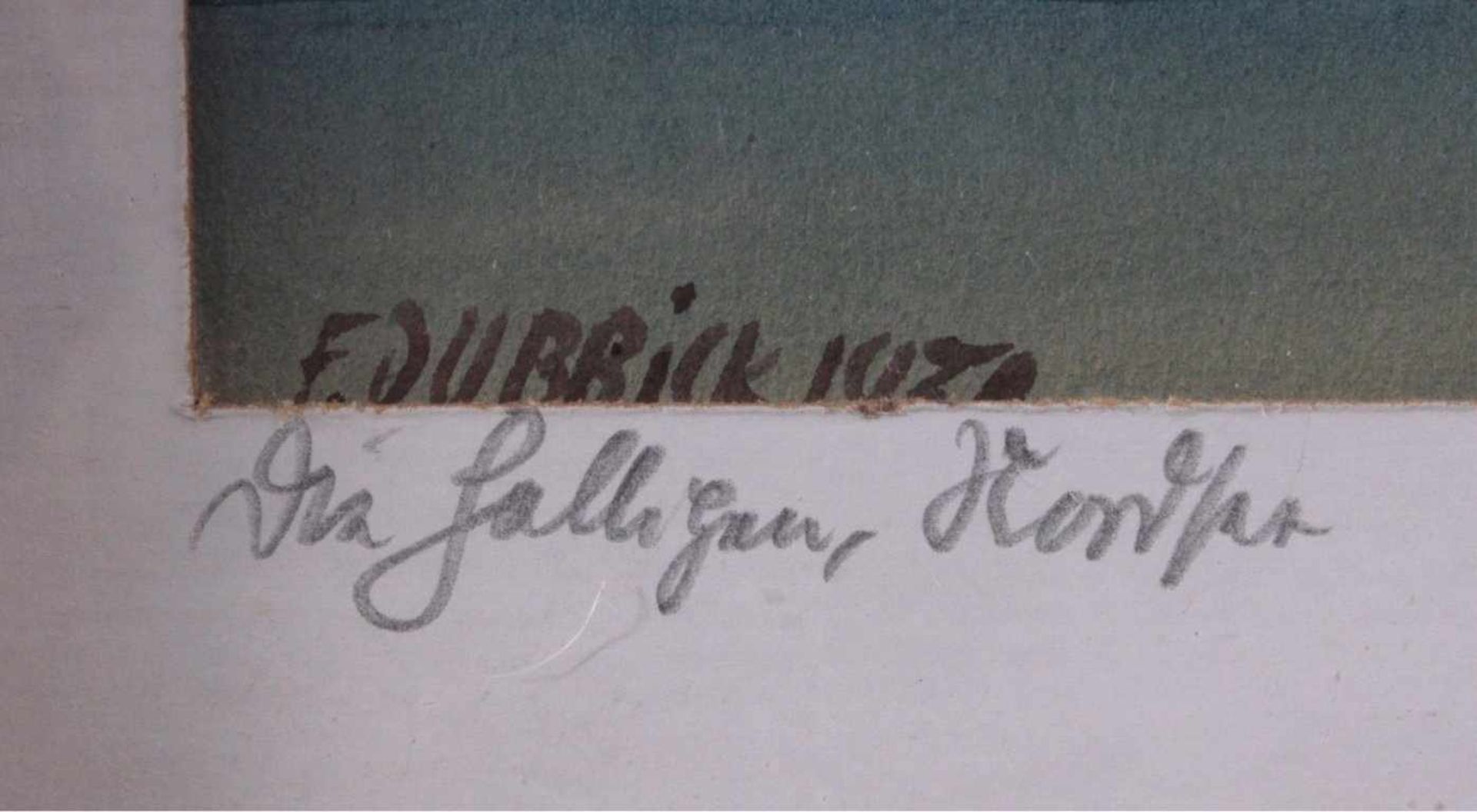 Franz Dubbick (1887-1986)Aquarell, "Die Halligen", unten links signiert und datiert.Hinter Glas - Bild 3 aus 4