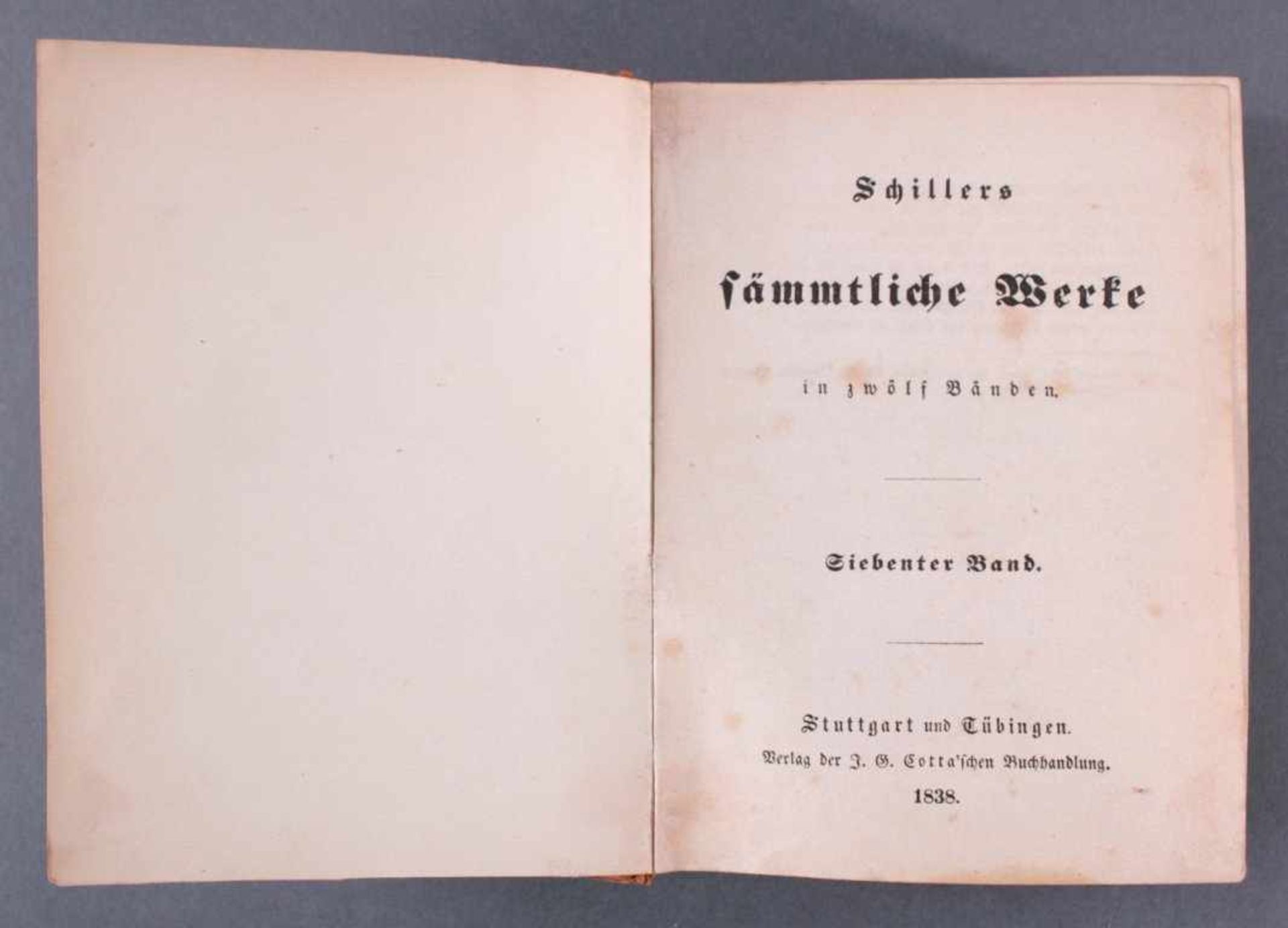 8 Bände aus Schillers sämmtliche Werke in zwölf Bänden, 18683-10, jeweils 2 Stück - Bild 3 aus 3