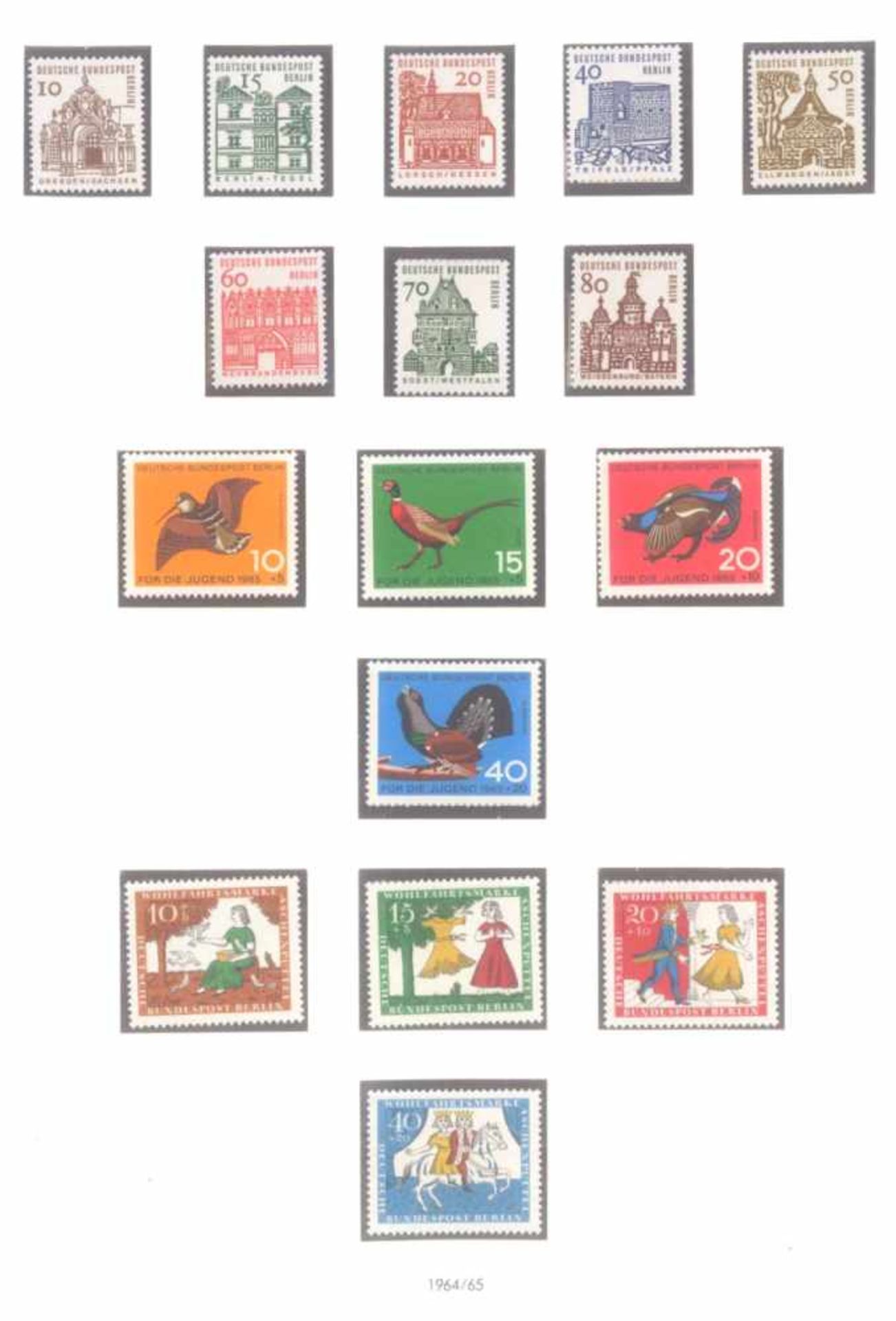 Kleiner Briefmarkennachlass, Bund, DDR, Berlin4 Alben, auch ein wenig Deutsches Reich.Wenig - Image 12 of 15