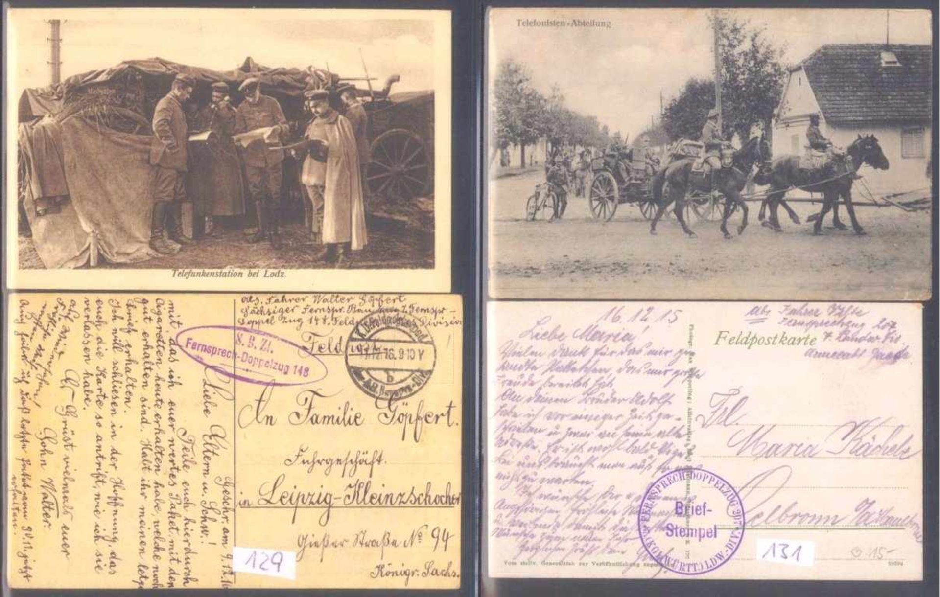 Sammlungsauflösung, Feldpost des ersten WeltkriegesTolle Ausstellungssammlung, die sowohl zur - Image 10 of 11