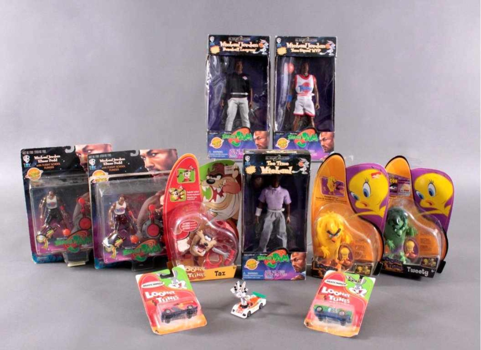 Space Jam und Looney Tunes Figuren 11 TeilePlaymates Space Jam All Galaxy Collection (1996)- Michael