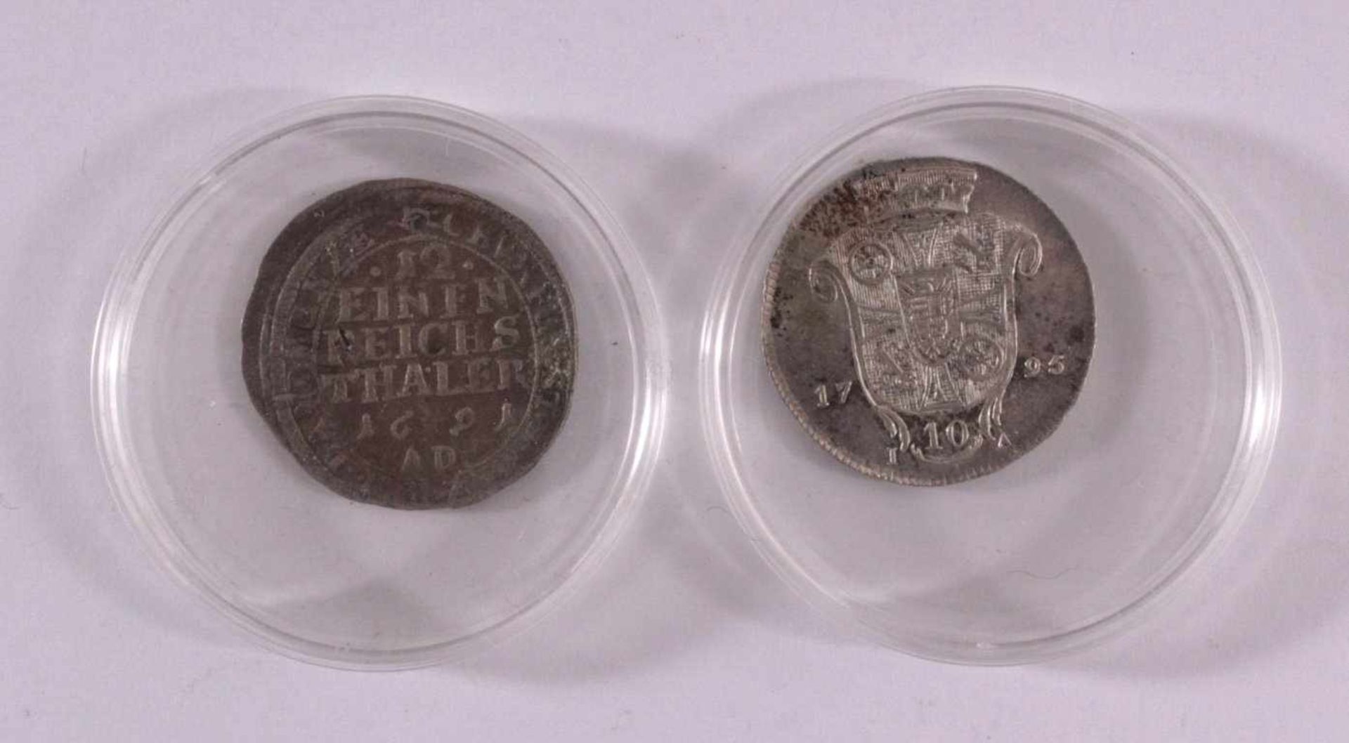 2 Münzen Mainz1x Mainz Bistum, Freiherr von Ingelheim (1679-1695) 1/12Thaler, schön.1x Mainz, 10 - Bild 2 aus 2