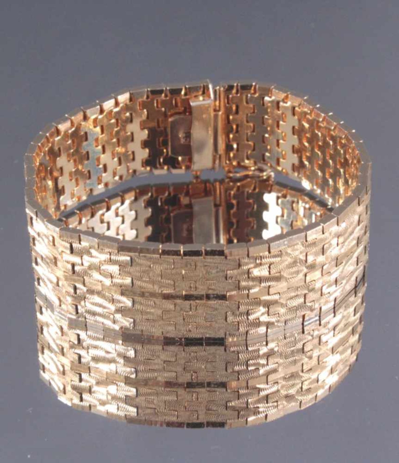 Armband 750/000 GelbgoldAn der Schließe punziert 18750 ct., Gliederarmband,Sicherheitsschließe, - Image 2 of 3