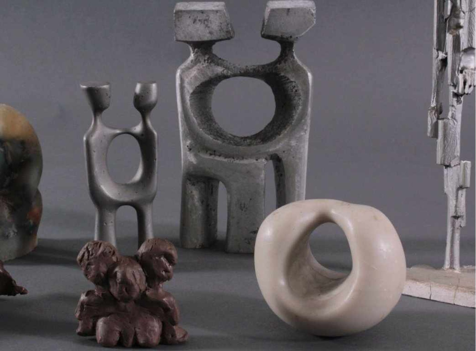Anton Jezovsek Zvone (1935-2017)Sieben Skulpturen, Modelle aus Wachs, Kupfer, Metall,Kunststoff, - Bild 3 aus 9