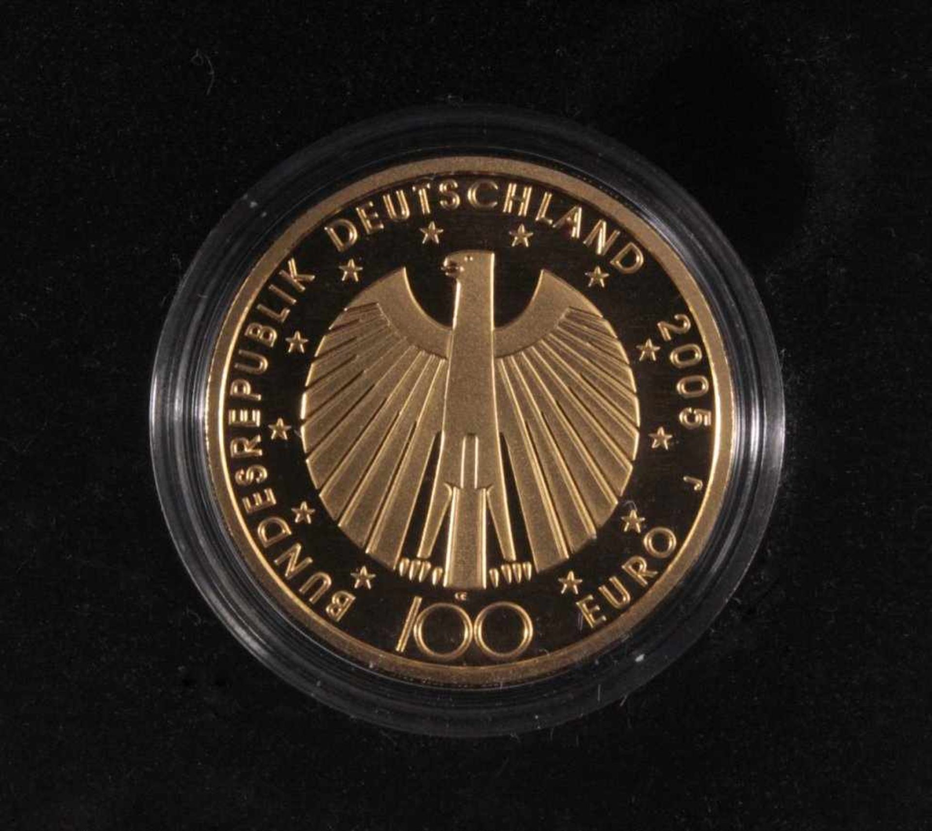 100 Euro Goldmünze 2005, Weltmeisterschaft 200615,55 Gramm, 999er Gold, im Originaletui mit - Image 2 of 4