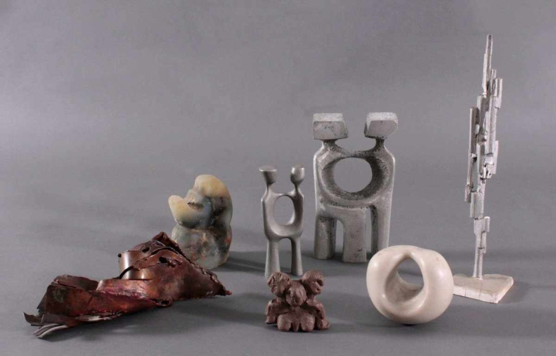 Anton Jezovsek Zvone (1935-2017)Sieben Skulpturen, Modelle aus Wachs, Kupfer, Metall,Kunststoff,