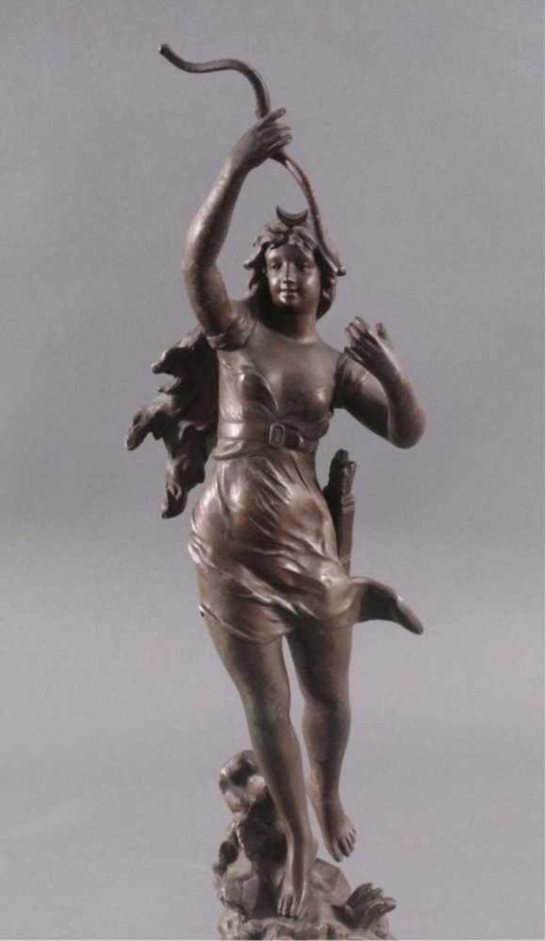 Frauenfigur "Naiade"Frankreich, Ende 19. Jh., nach Henrijk Kossowski (1855-1921). Zinkguss - Bild 2 aus 5