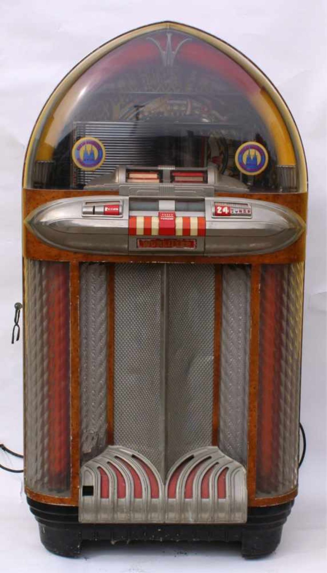 Jukebox Wurlitzer Cobra System, Modell 1100Amerikanische Musikbox für 24 Platten, Hersteller: