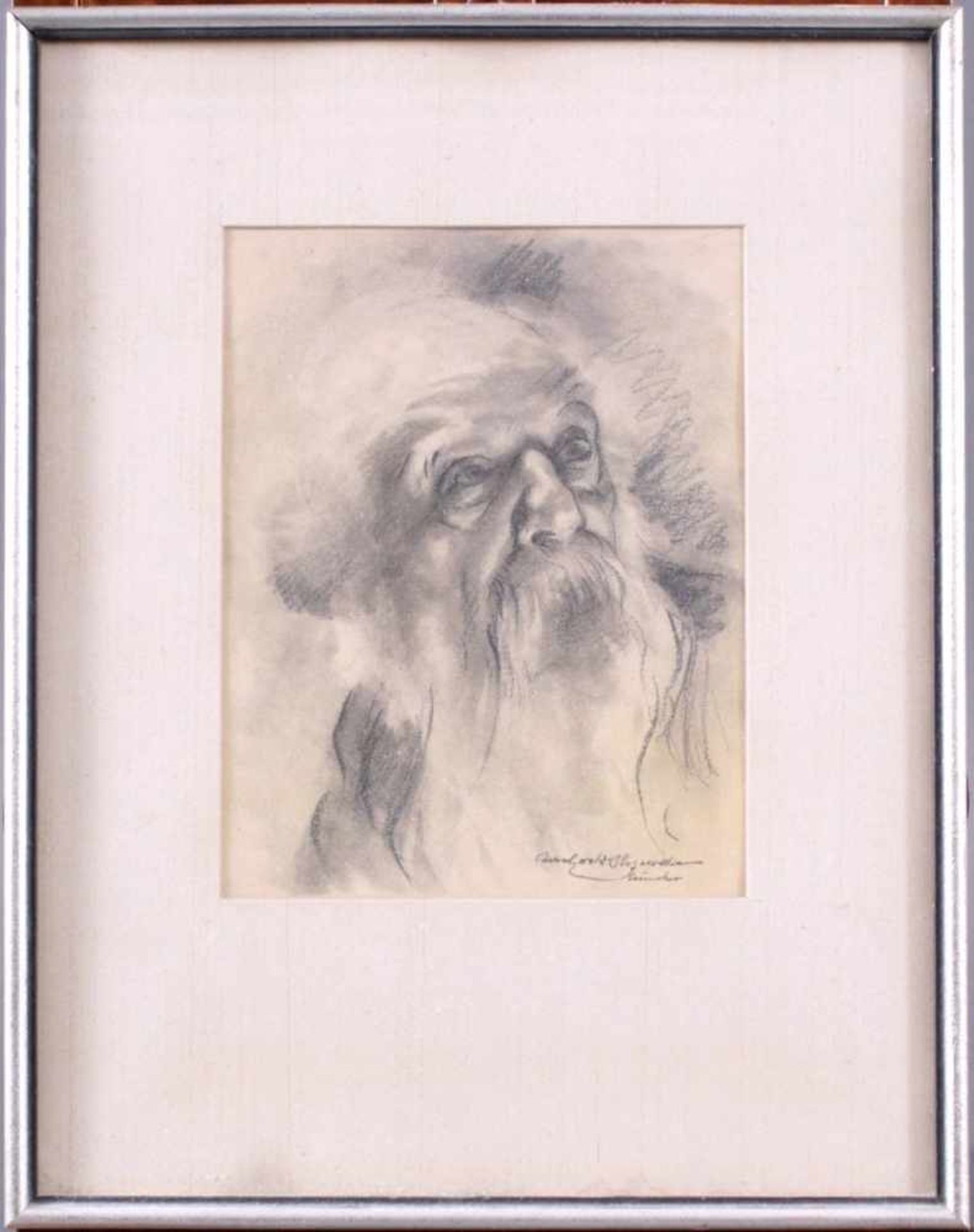 Karl Ewald Olszewski 1884-1965Bleistift auf Papier, Portrait eines älteren Mannes,unten rechts mit - Image 2 of 3