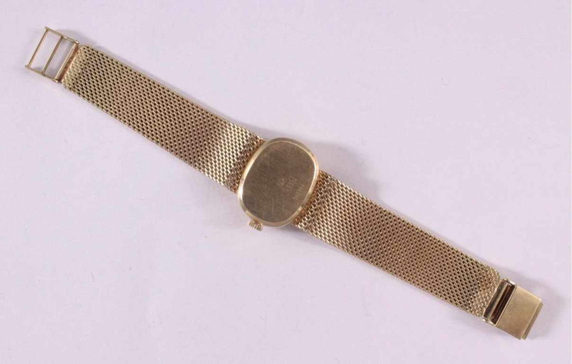 Goldene Damenarmbanduhr, Priosa IncablocSowohl am Deckel als auch am Armband in Gelbgold, - Image 3 of 5