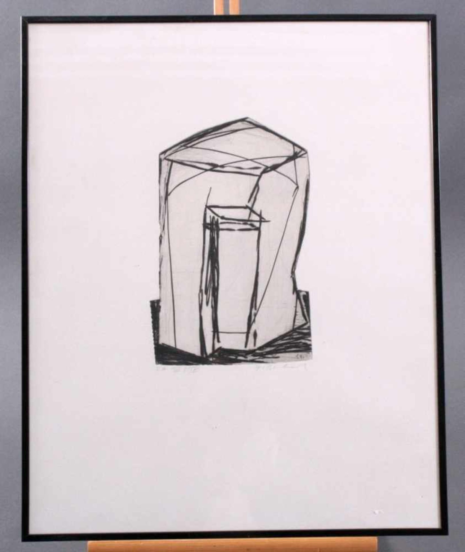 Franz Bernhard (1934-2013)Lithographie, mit Bleistift signiert und nummeriert, hinterGlas gerahmt,