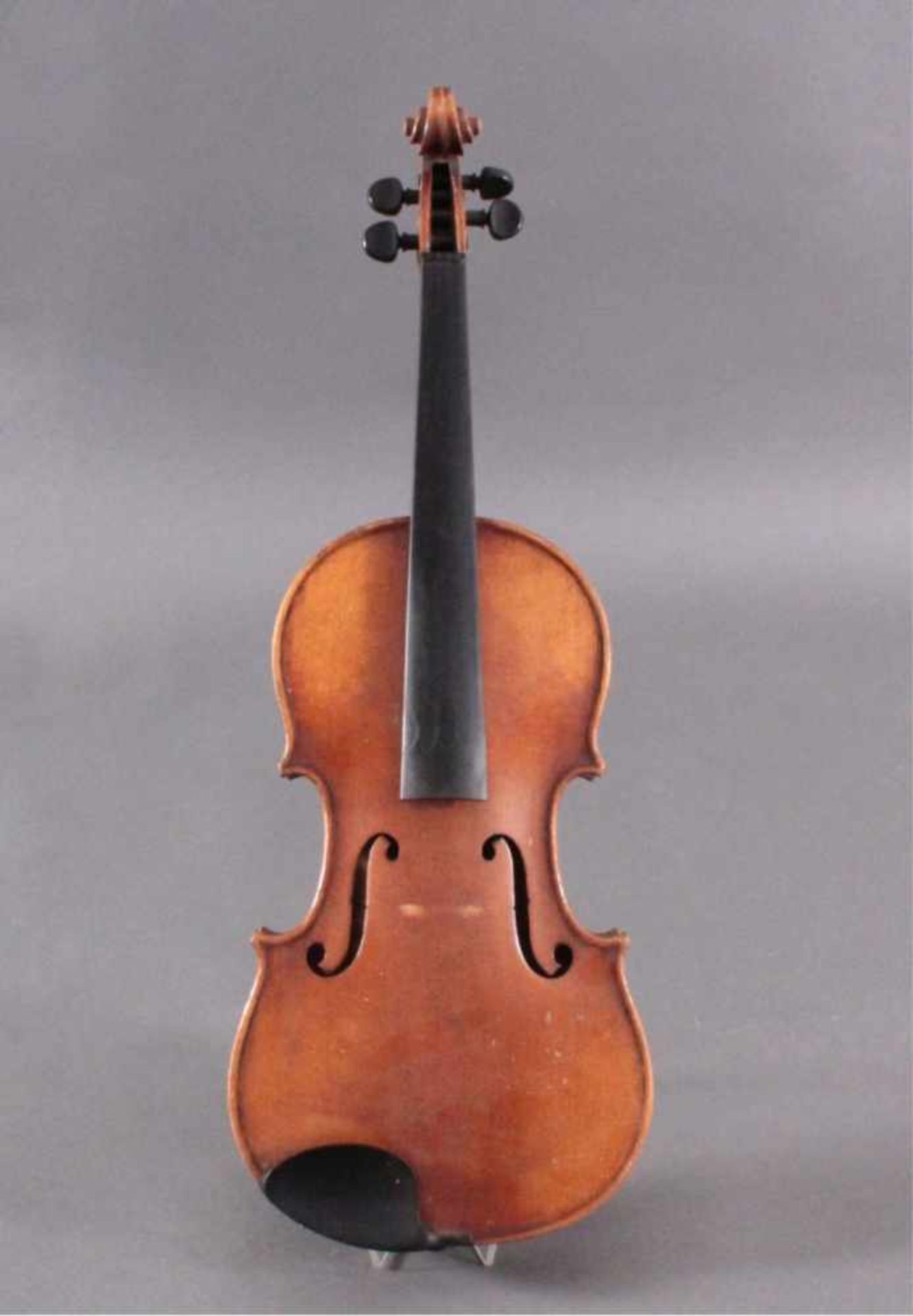 Geige / Violine mit Bogen und Geigenkasten um 1900Ca. Korpus Länge 36 cm. - Bild 3 aus 9