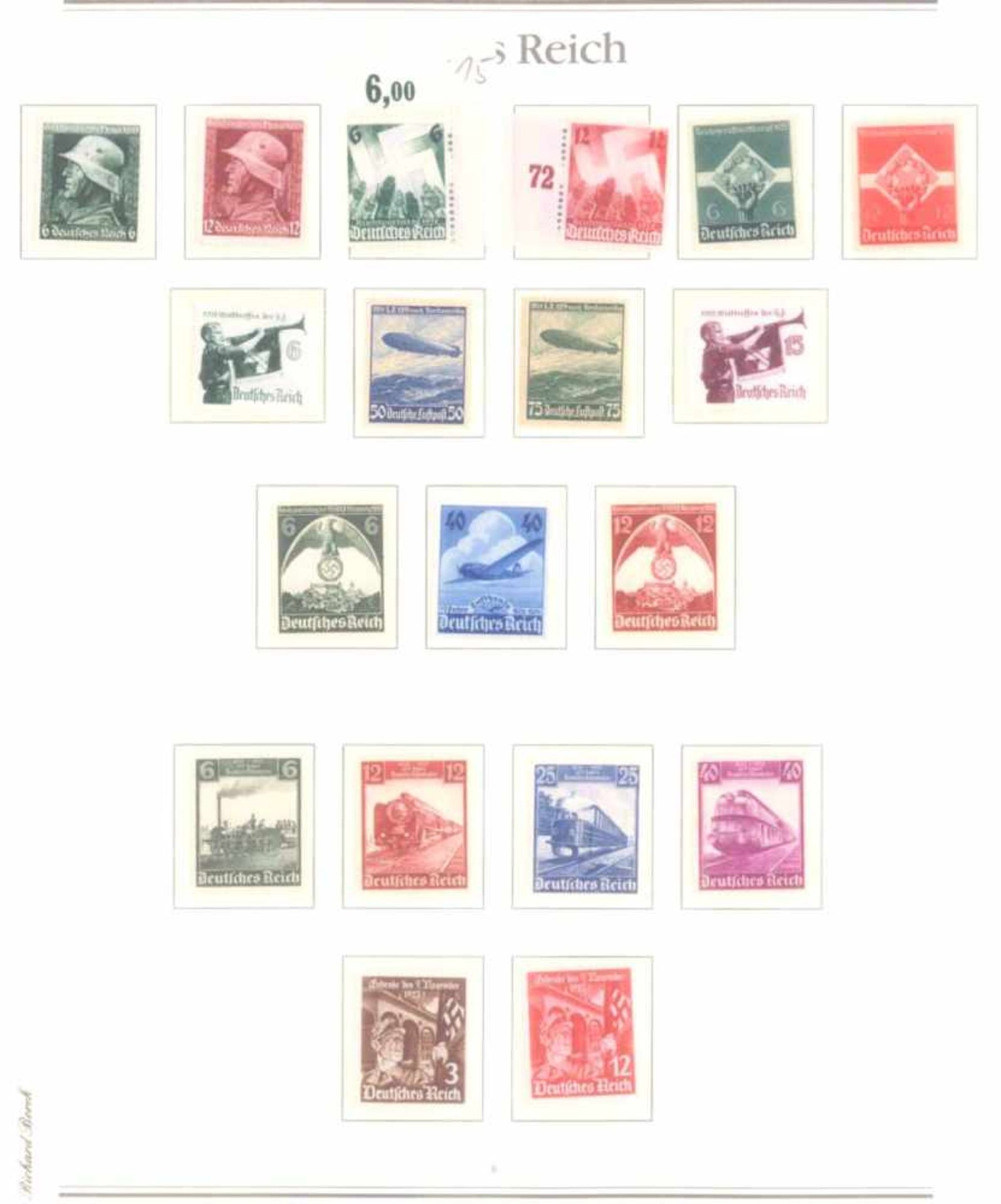 Sammlung deutsches Reich, 1933-1945Schöne Zusammenstellung, zumeist postfrischer Marken, - Bild 9 aus 20