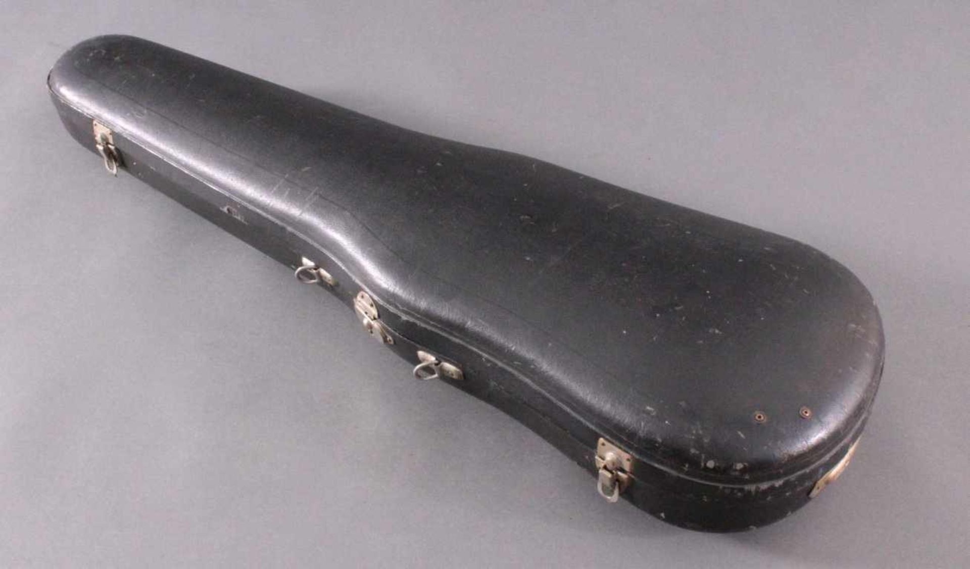 Geige / Violine mit Bogen und Geigenkasten um 1900Ca. Korpus Länge 36 cm. - Bild 9 aus 9