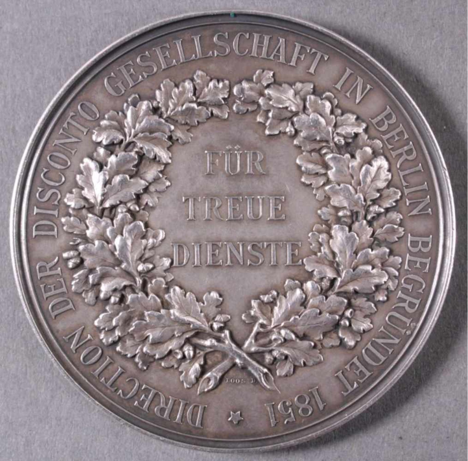 Silber Medaille David Hansemann, 1864, signiertVorderseite signiert: "G. Janensch SC. G. Loos D. O. - Bild 2 aus 2