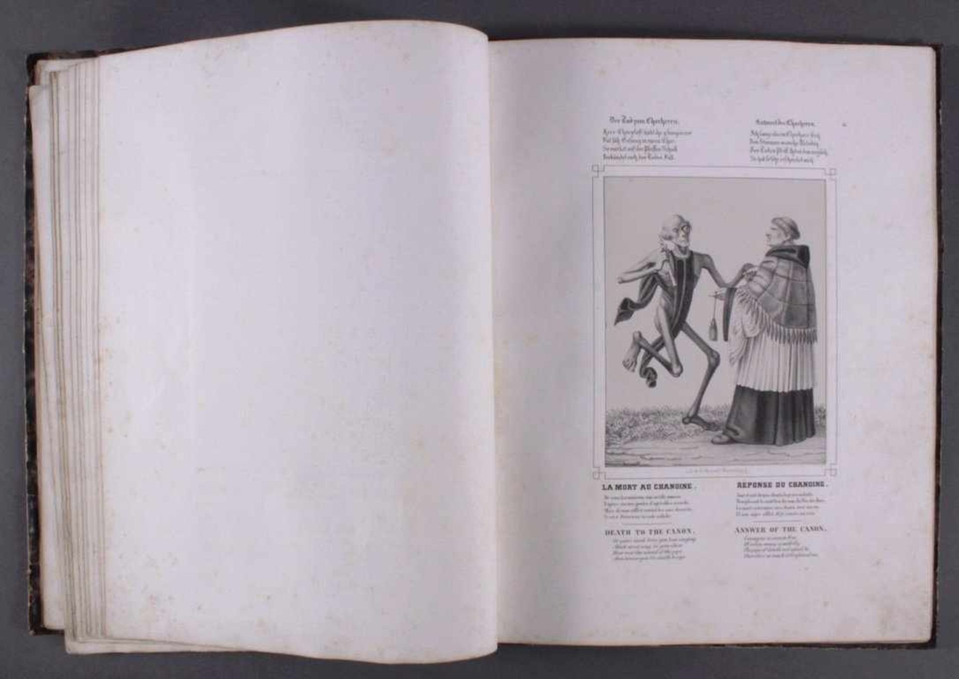 Hans Holbein. Basler Todtentanz von Fr. WentzellMit lithographiertem Titel und 40 Tafeln mit - Image 4 of 5