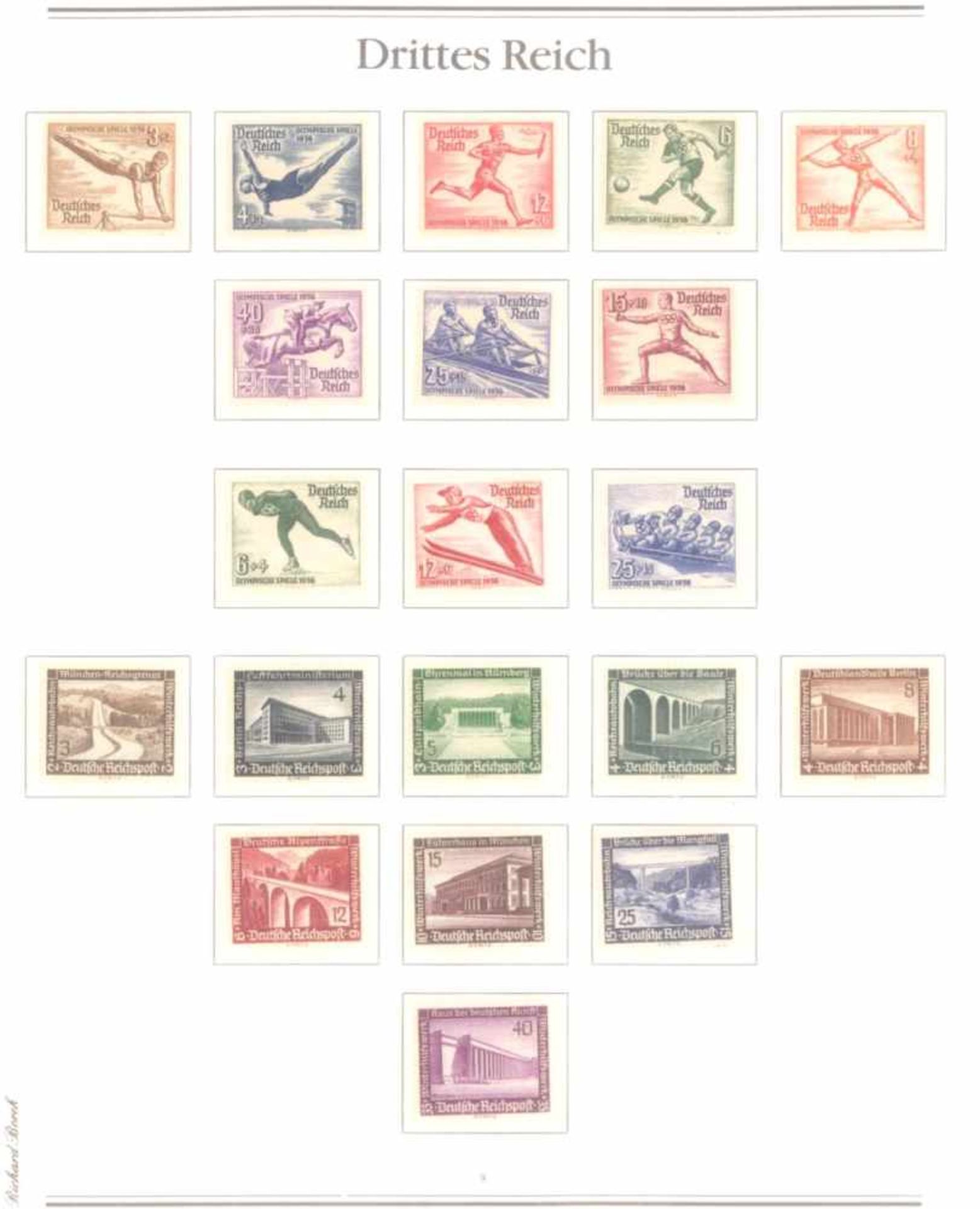 Sammlung deutsches Reich, 1933-1945Schöne Zusammenstellung, zumeist postfrischer Marken, - Bild 10 aus 20