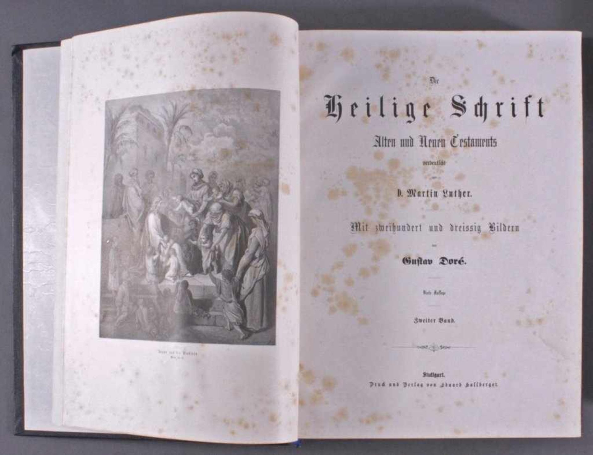 Die heilige Schrift von G. Dore', um 1890, Band 1 und 2Die heilige Schrift alten und neuen - Bild 3 aus 6