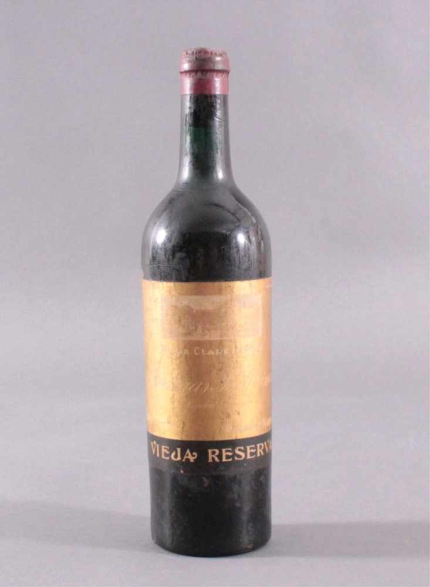 Rotwein, Vieja Reserva, Rioja Clarete Fino 1912Spanien, Bodegas Bilbainas, Consecha 1912, Bilbao-