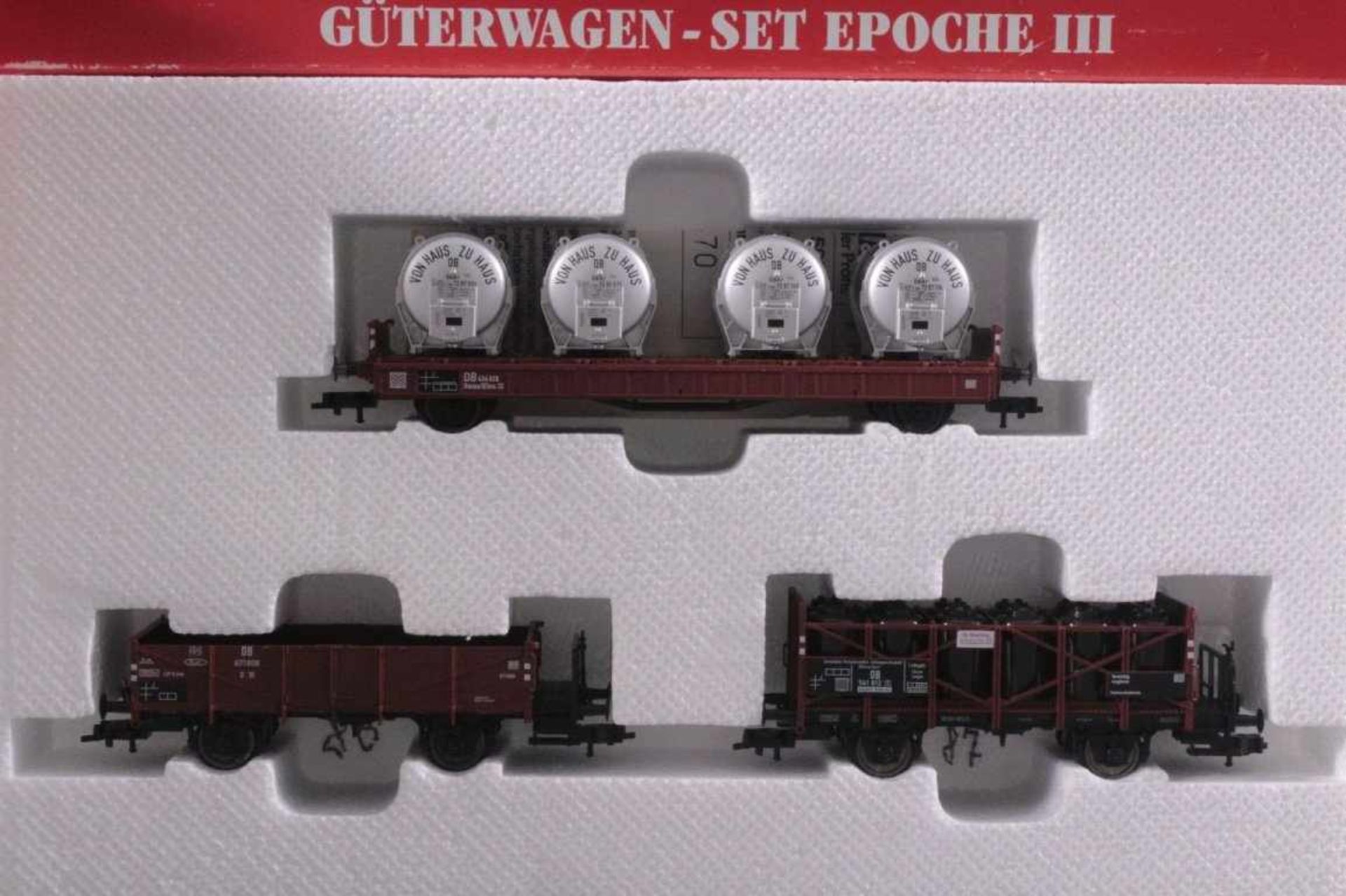 Fleischmann E-Lok mit Güterwagen-Set, Spur H0Fleischmann E-Lok 4326 und Güterwagen-Set95 5805 - Image 3 of 4