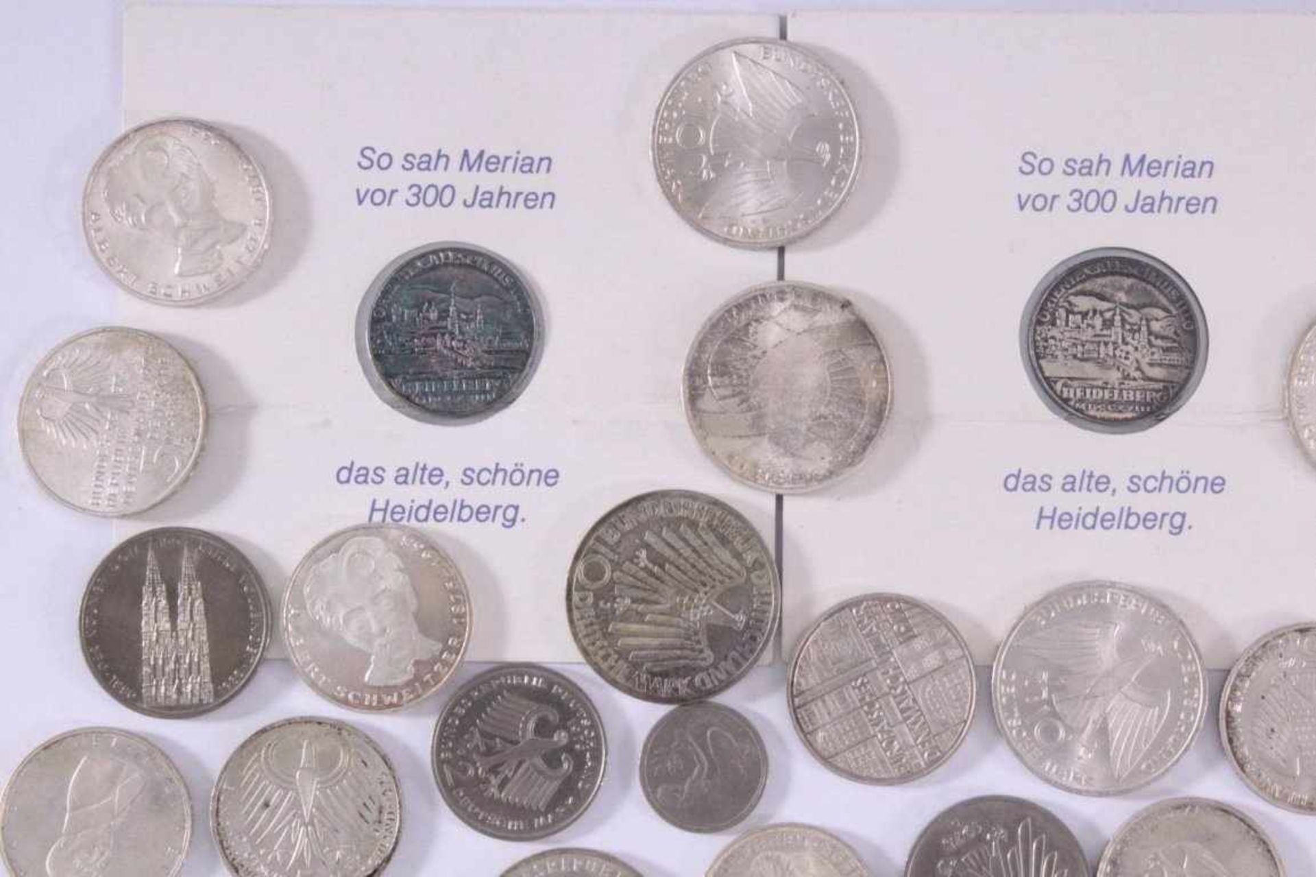 Kleine Münz-SammlungBestehend aus 10 DM Olympiade Gedenkmünzen, 1xStrahlenspirale, 9x - Bild 2 aus 4