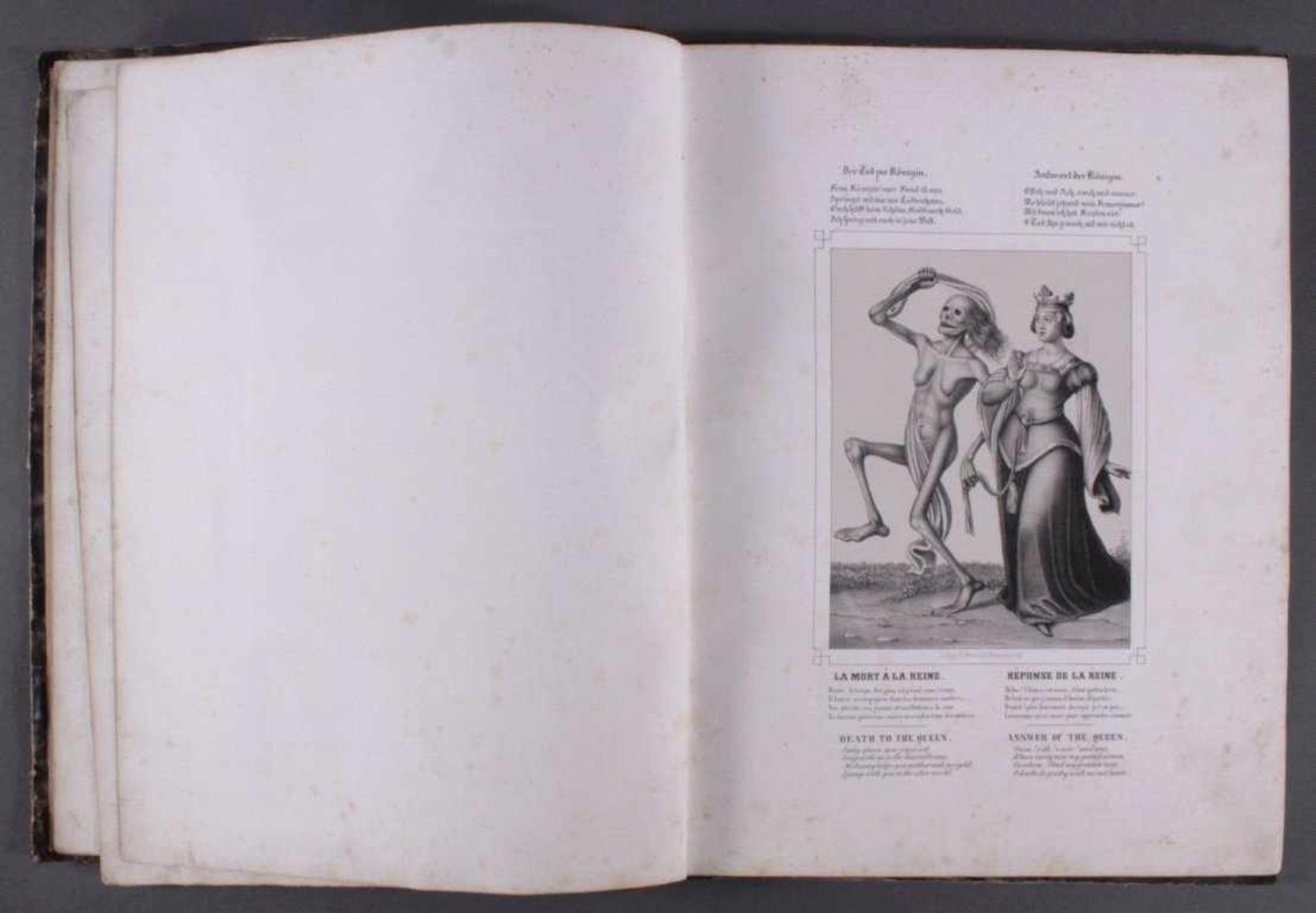 Hans Holbein. Basler Todtentanz von Fr. WentzellMit lithographiertem Titel und 40 Tafeln mit - Image 3 of 5