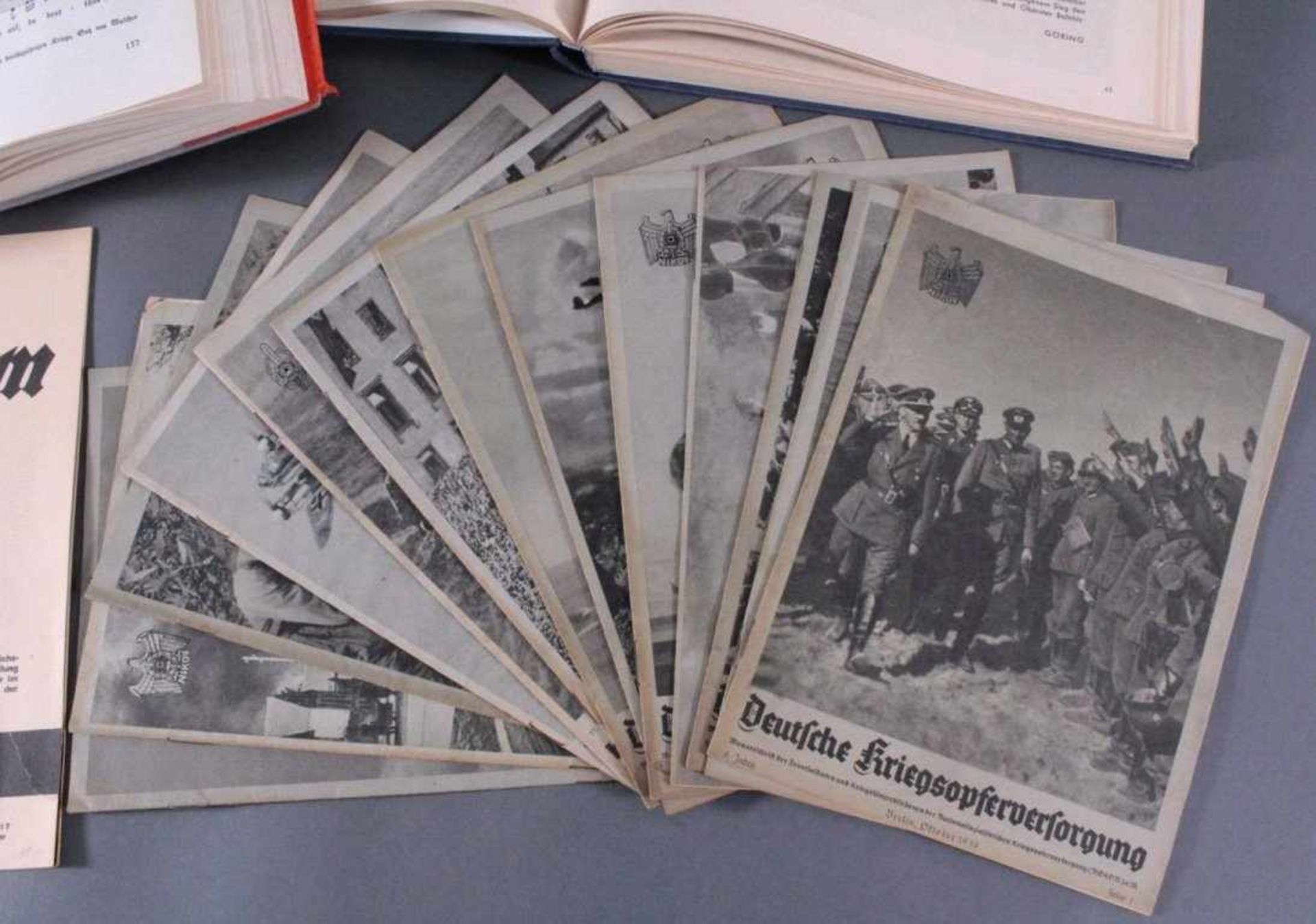 Drittes Reich, Konvolut Bücher1x Deutsche Größe von 1938, dabei eine Widmung mitUnterschrift "Zur - Bild 3 aus 4