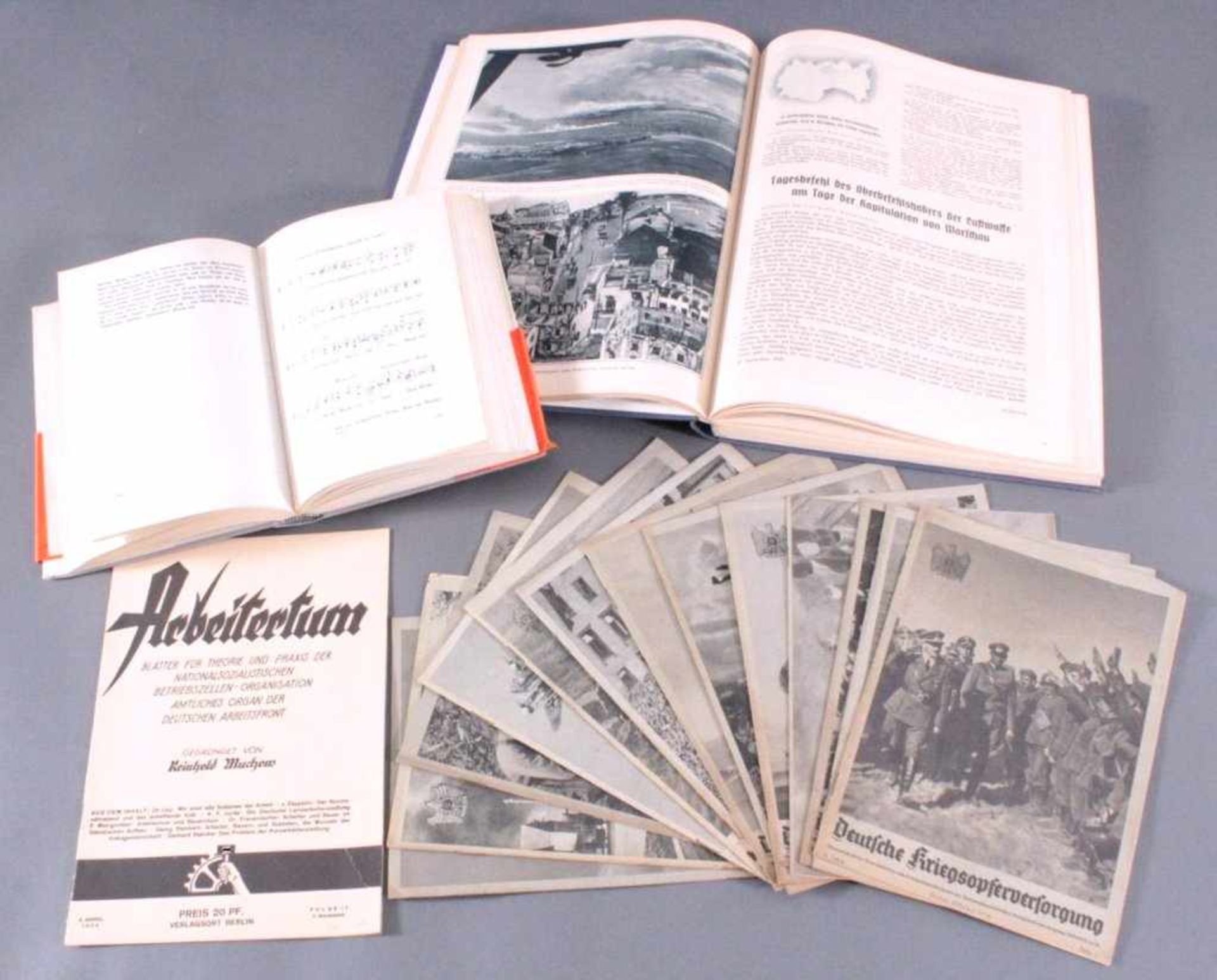 Drittes Reich, Konvolut Bücher1x Deutsche Größe von 1938, dabei eine Widmung mitUnterschrift "Zur - Bild 2 aus 4
