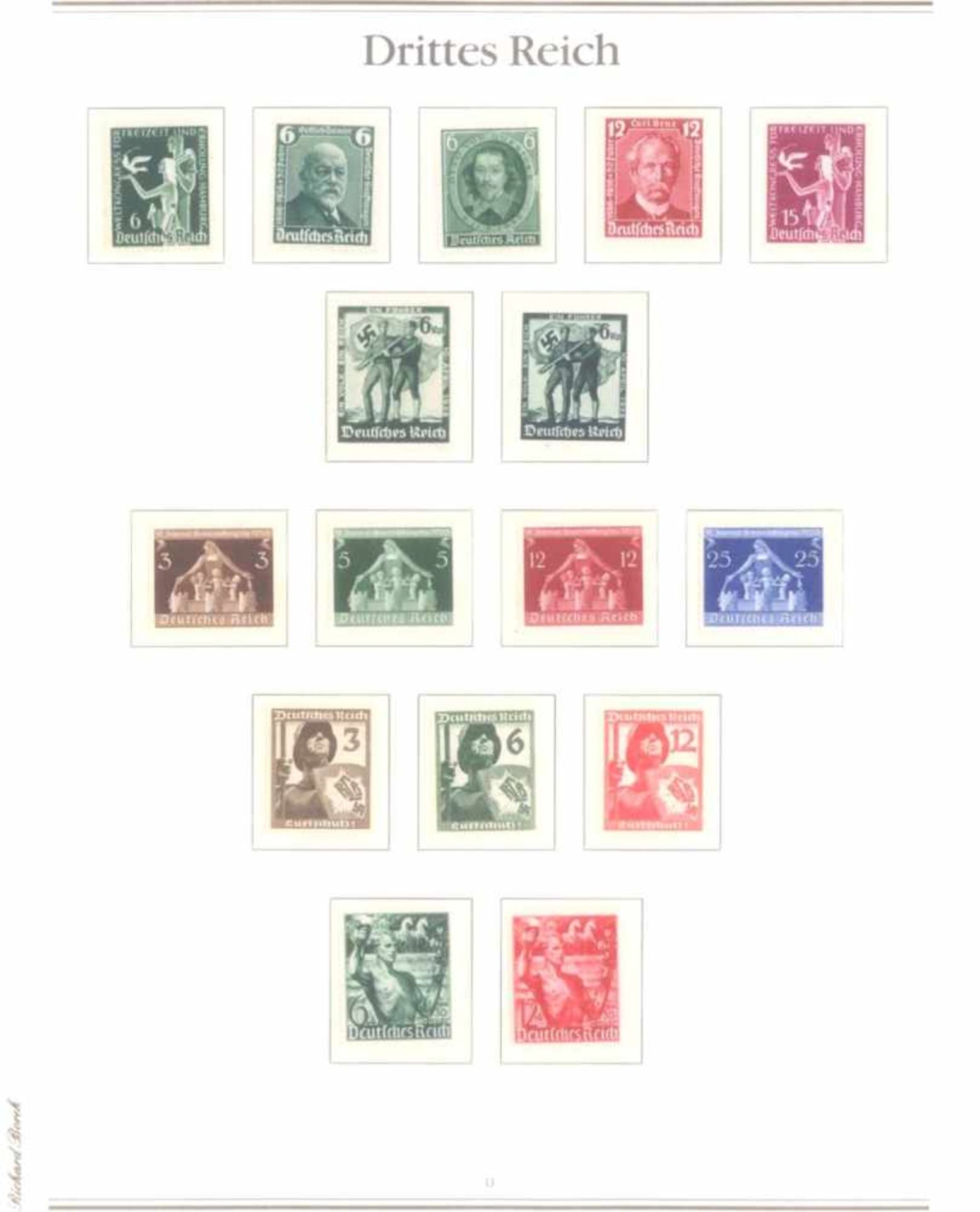 Sammlung deutsches Reich, 1933-1945Schöne Zusammenstellung, zumeist postfrischer Marken, - Bild 14 aus 20