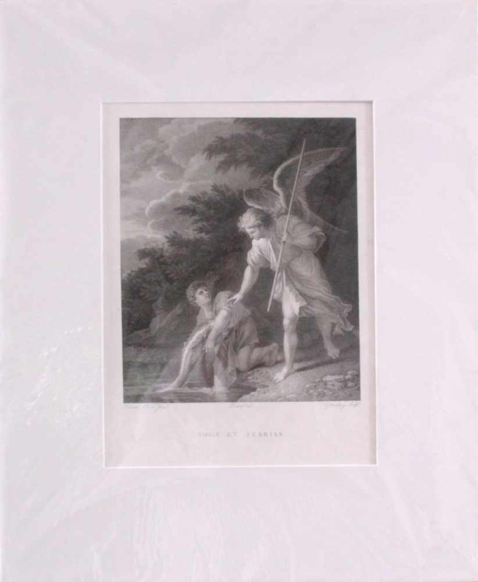 Carl Gottlieb Guttenberg (Wöhrd 1743 - 1792 Paris)War tätig in Paris. Tobie und Azarias. Der junge - Bild 2 aus 2