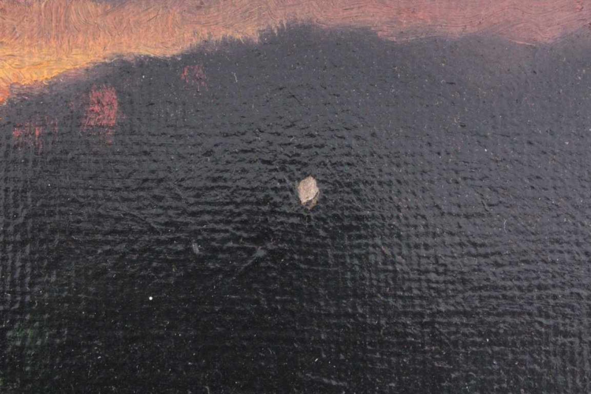 Walter Gemm (1898-1973), Seelandschaft bei NachtÖl auf Karton gemalt, unten rechts signiert, - Bild 4 aus 6