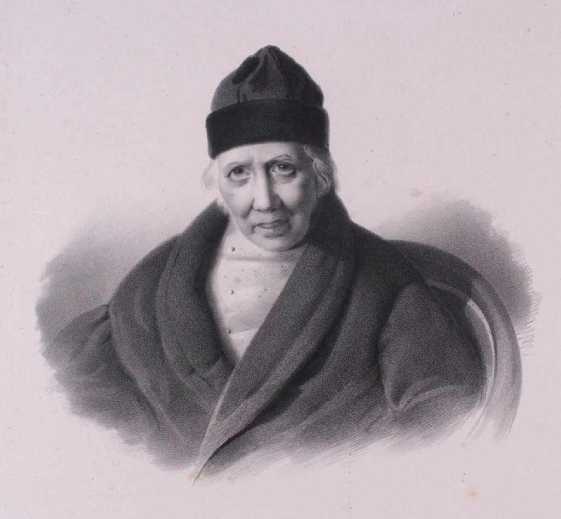 Adolf Honeck 1812-1879Grafikmappe mit 5 Grafiken, 1 Grafik in der Platte signiertund datiert 1850, - Image 2 of 5