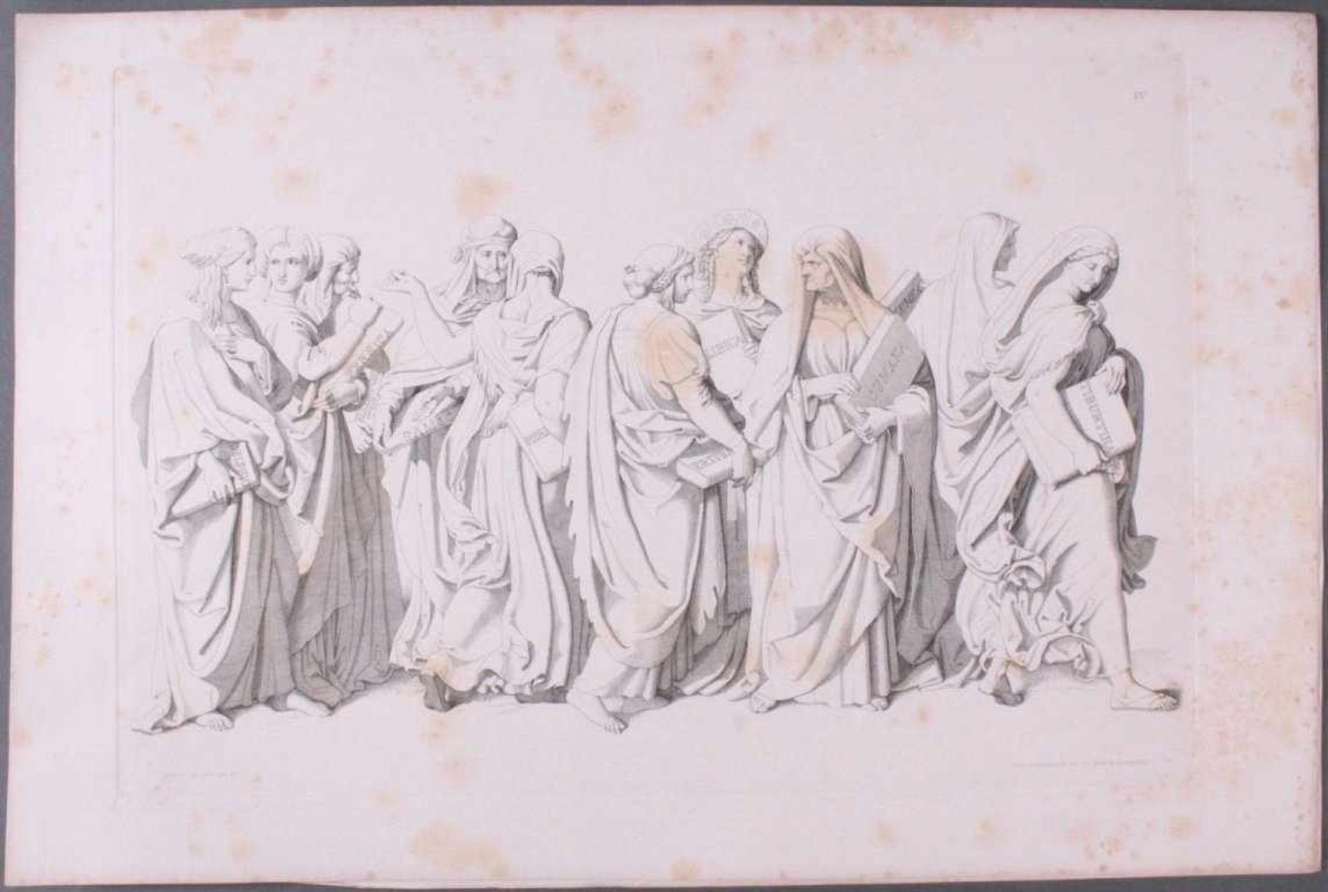 Der Triumph Christi von Joseph Führich, Ratisbon 185611 Blätter, davon 10 enthalten, gez. von Joseph - Image 10 of 12