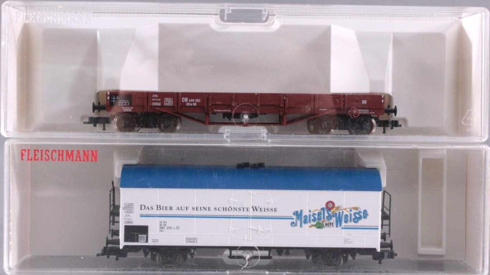 Fleischmann E-Lok E1911 Spur H0 mit 4 WaggonsWaggons 553001, 5256, 5345 und 5262 - Bild 5 aus 5