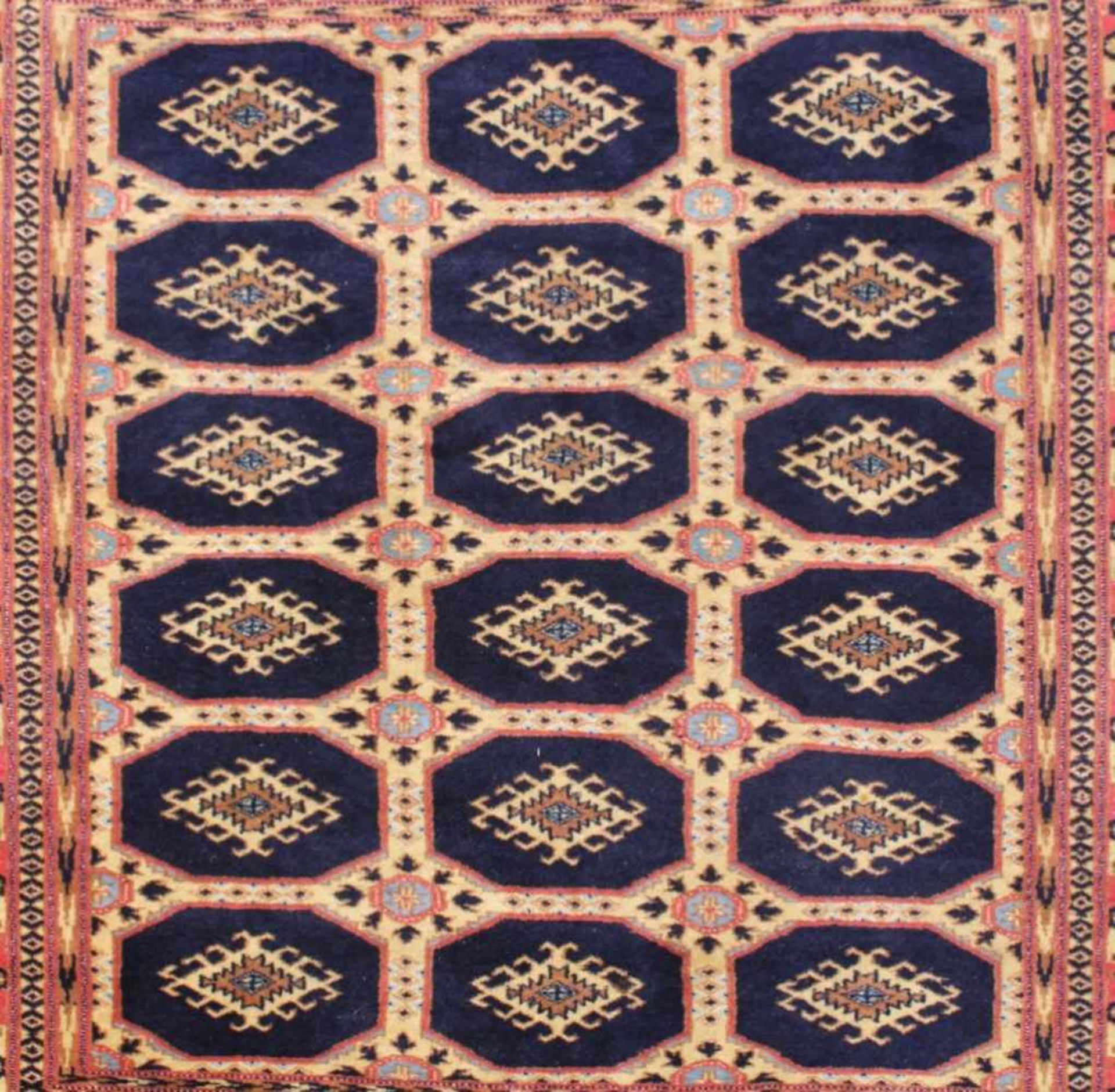 Orientteppich, Afghaneca. 133 cm x 124 cm - Image 2 of 3