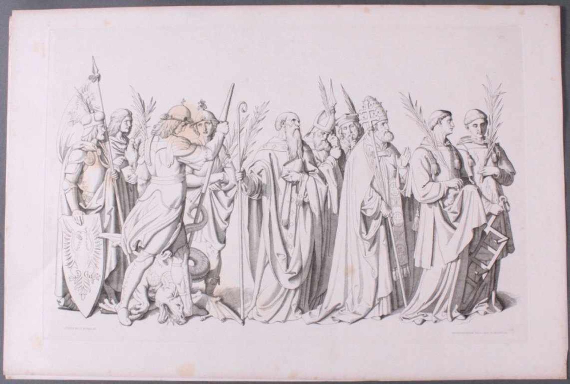 Der Triumph Christi von Joseph Führich, Ratisbon 185611 Blätter, davon 10 enthalten, gez. von Joseph - Bild 5 aus 12