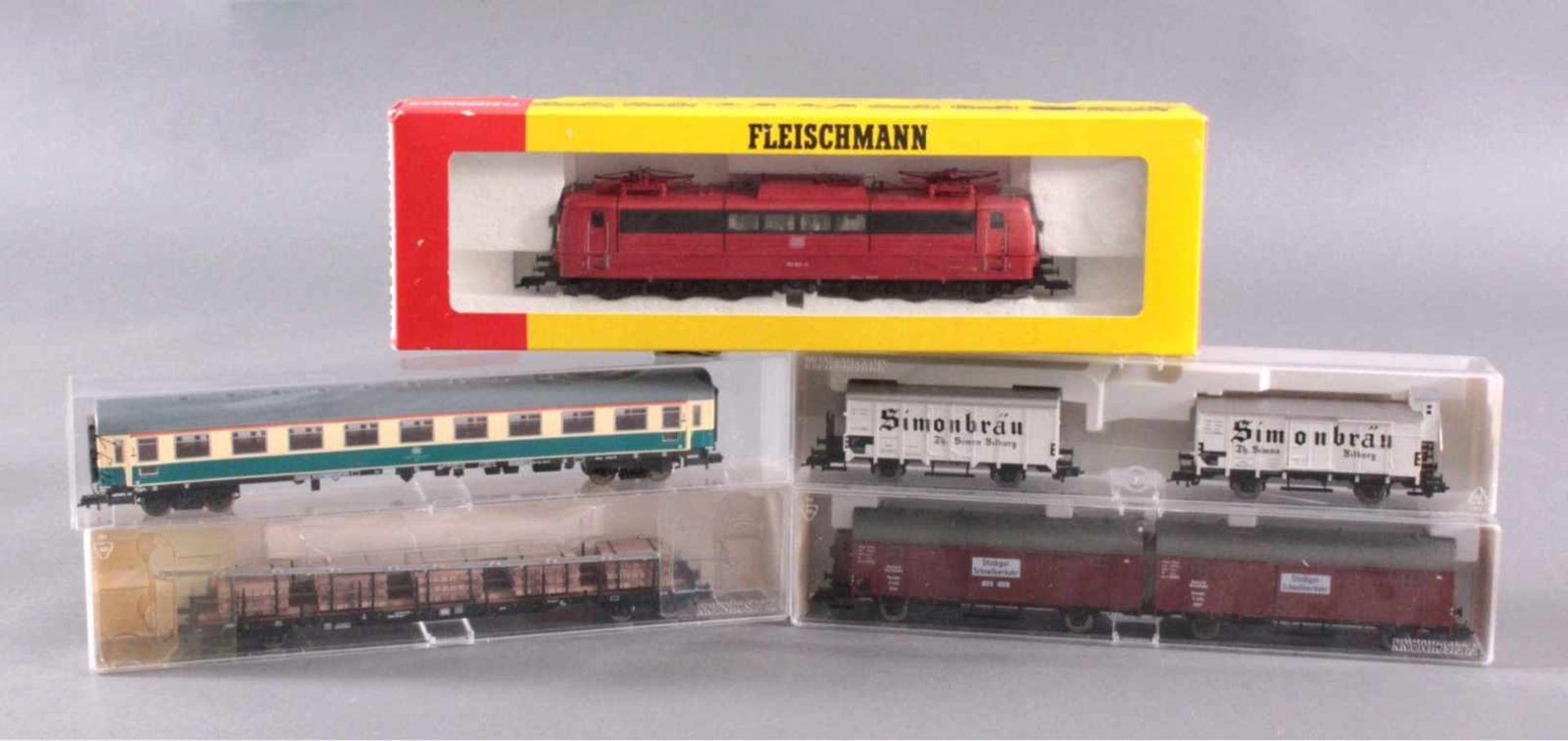 Fleischmann 4382 Spur H0 mit 4 WaggonsWaggons 5191, 86 5287, 80 5347 und 5306. - Image 5 of 5