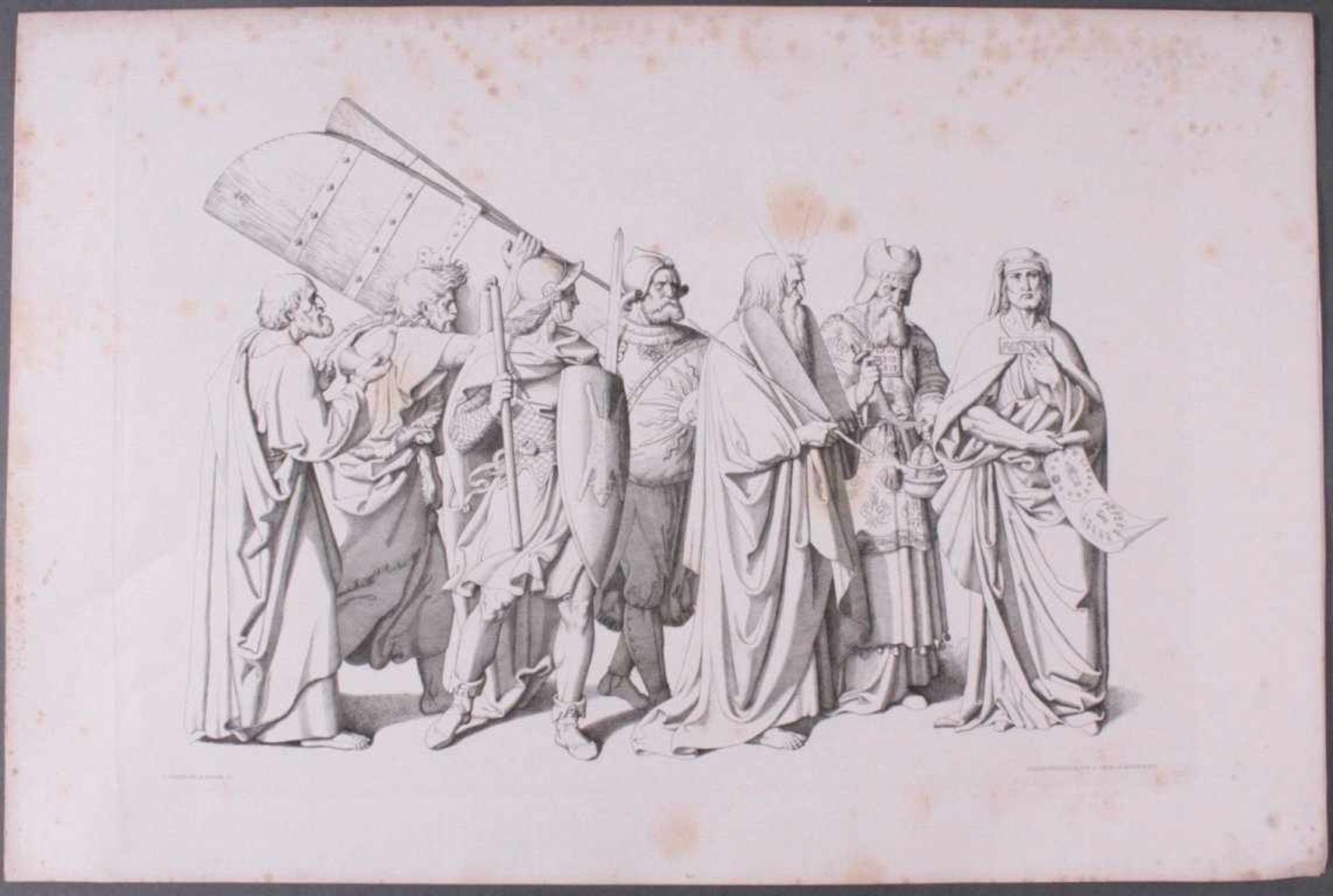 Der Triumph Christi von Joseph Führich, Ratisbon 185611 Blätter, davon 10 enthalten, gez. von Joseph - Bild 6 aus 12