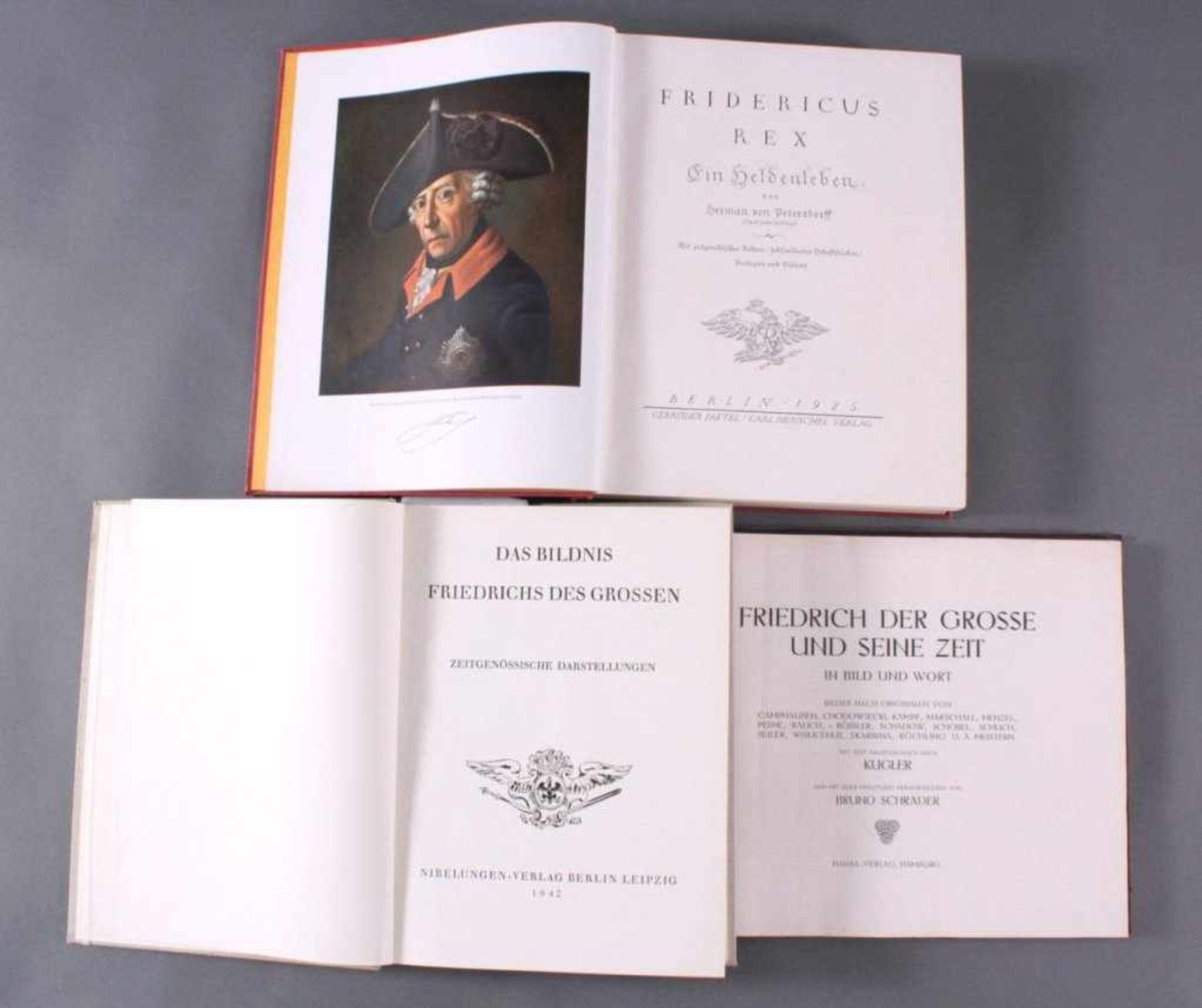 3 Bücher zum Thema Friedrich der Große1x Das Bildnis Friedrich des Großen, Nibelungen VerlagBerlin - Bild 2 aus 2